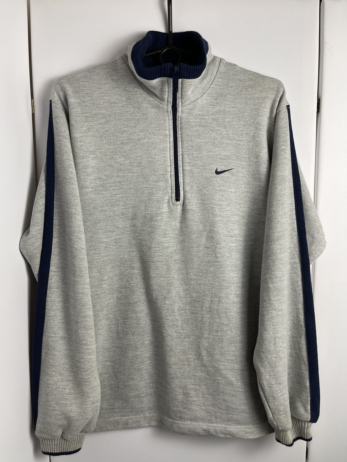 Nike × Vintage Sweatshirt Nike Vintage Grey with lamps 3/4 zip Size US XS / EU 42 / 0 - 14 Thumbnail