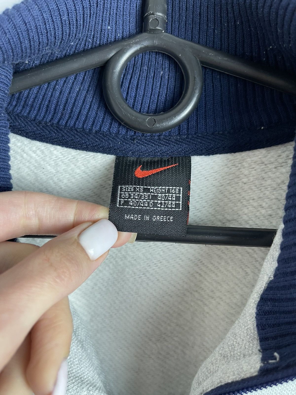 Nike × Vintage Sweatshirt Nike Vintage Grey with lamps 3/4 zip Size US XS / EU 42 / 0 - 4 Thumbnail
