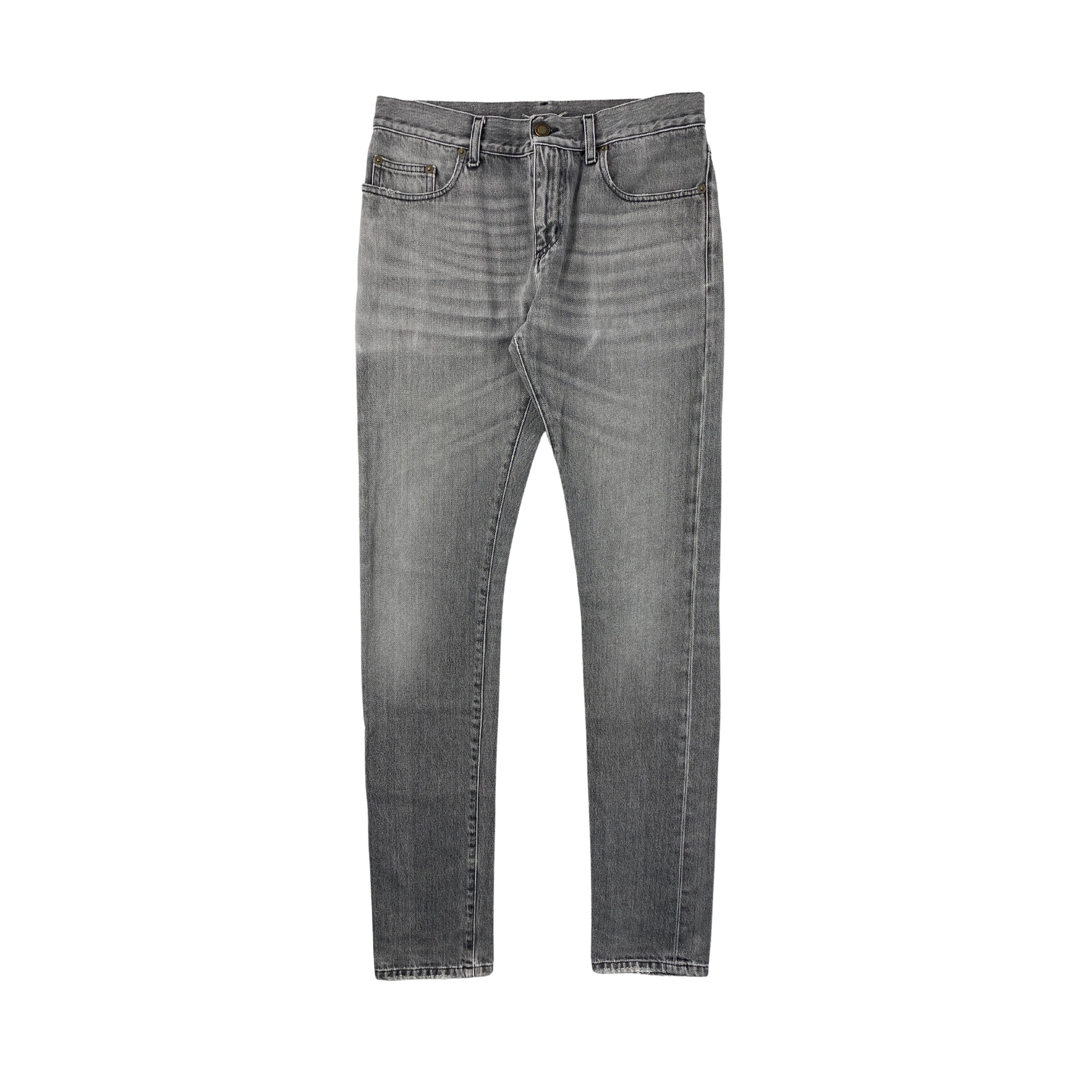Saint Laurent Paris Saint Laurent FW16 Grey D02 Jeans Size US 29 - 2 Thumbnail