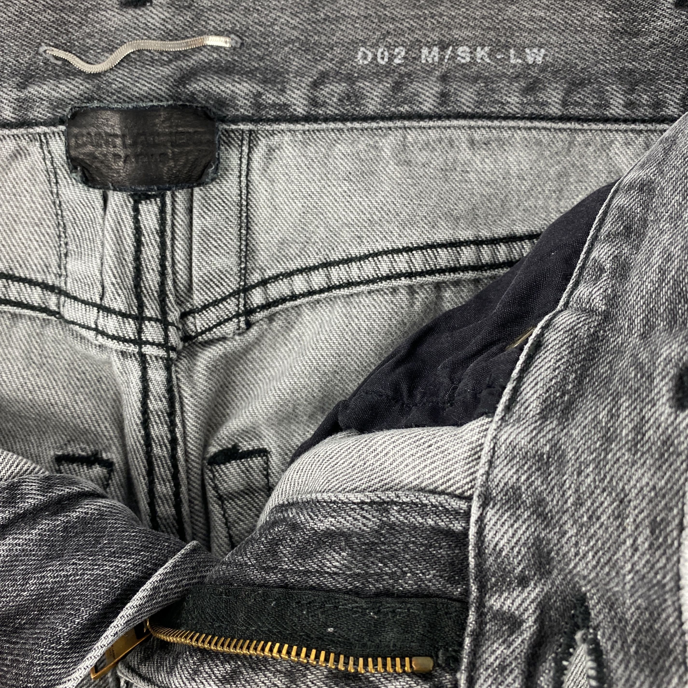 Saint Laurent Paris Saint Laurent FW16 Grey D02 Jeans Size US 29 - 3 Thumbnail