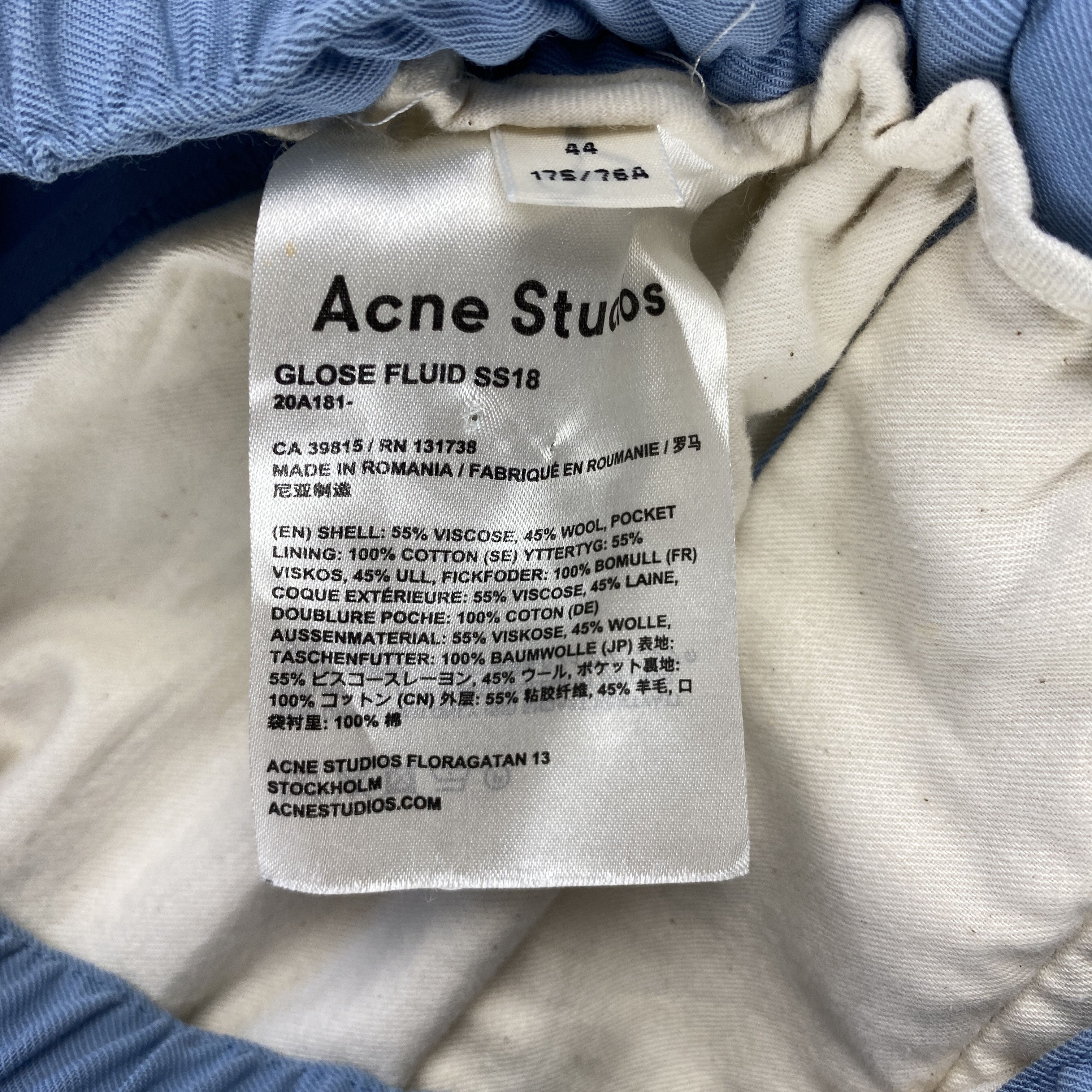 Acne Studios Acne Studios Afdan Fluid SS18 Pants Size US 28 / EU 44 - 4 Thumbnail