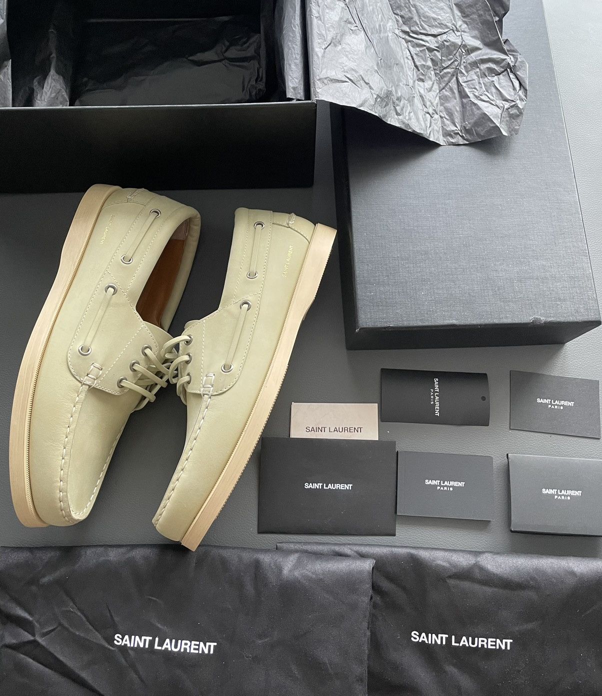 Hedi Slimane × Saint Laurent Paris × Yves Saint Laurent Runway Brand New Saint Laurent Leather Loafer Shoes Size US 10 / EU 43 - 12 Thumbnail