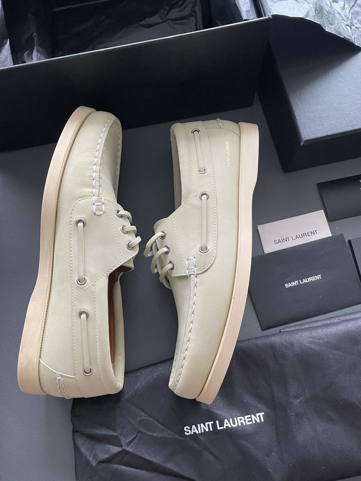 Hedi Slimane × Saint Laurent Paris × Yves Saint Laurent Runway Brand New Saint Laurent Leather Loafer Shoes Size US 10 / EU 43 - 8 Thumbnail