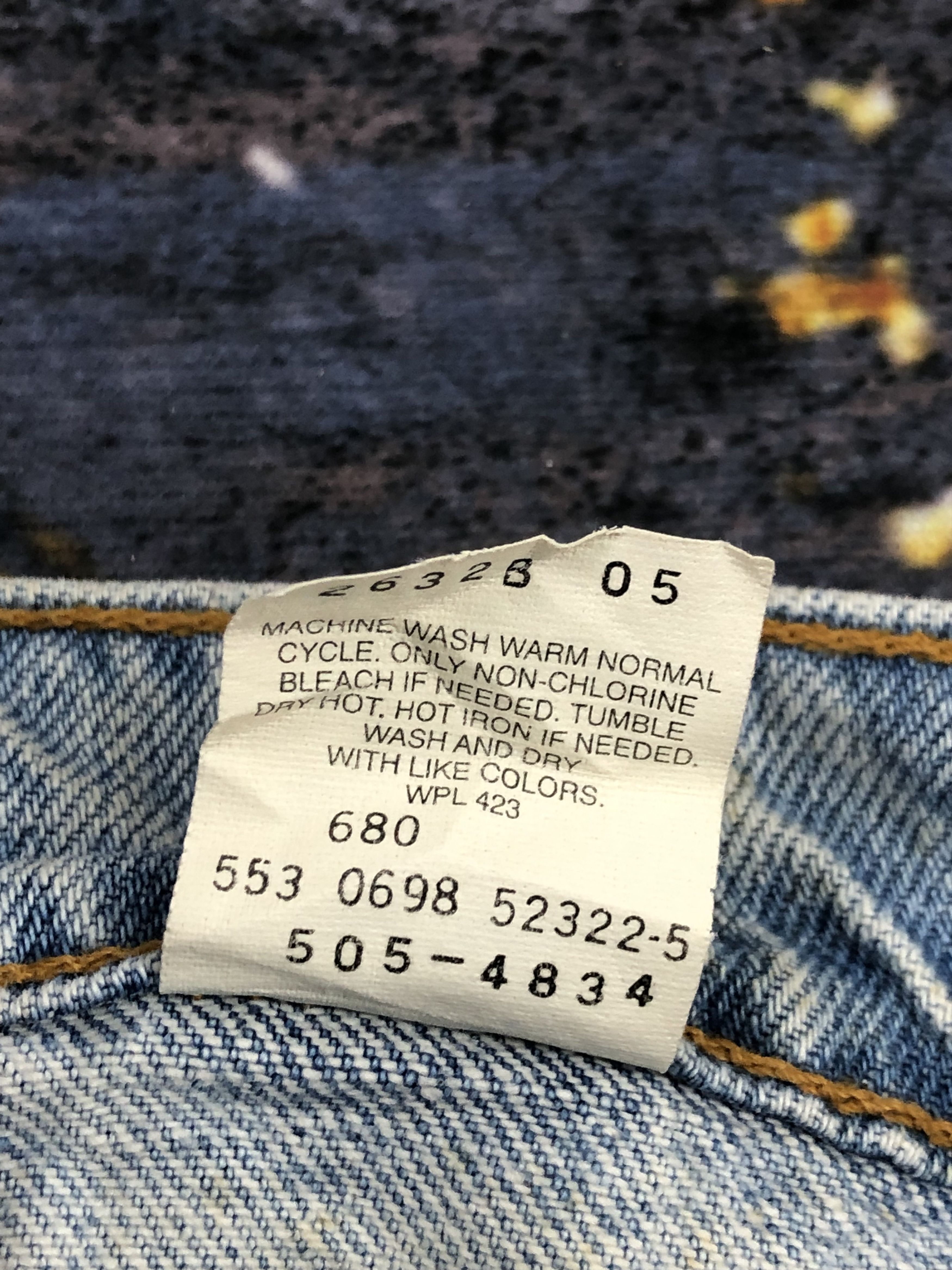 Vintage Levis 505 Light Wash Jeans DPP0093