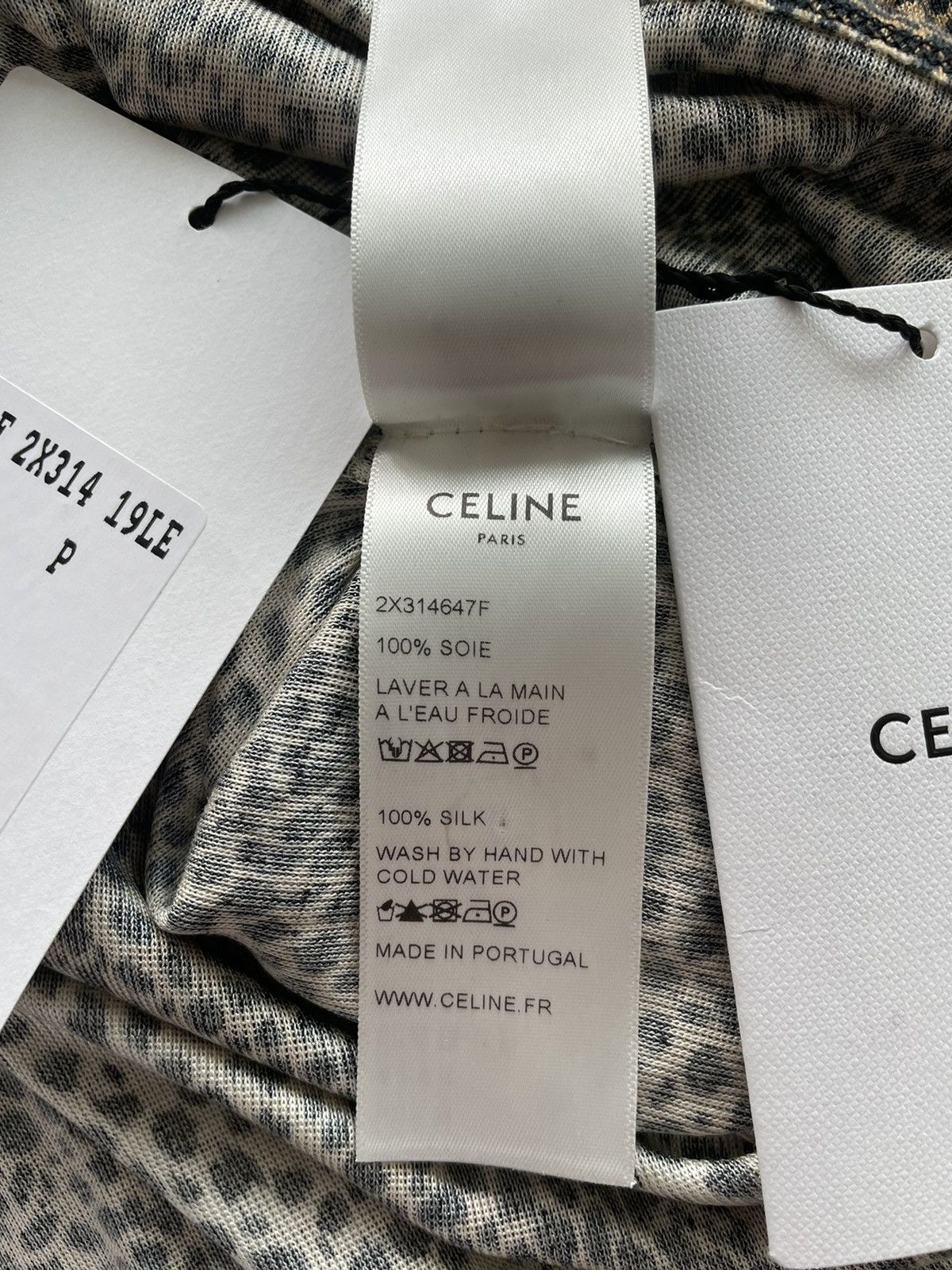 Celine × Hedi Slimane Rare Brand New Classic Hedi Runway Col Rond Leopard Shirt Size US L / EU 52-54 / 3 - 7 Thumbnail