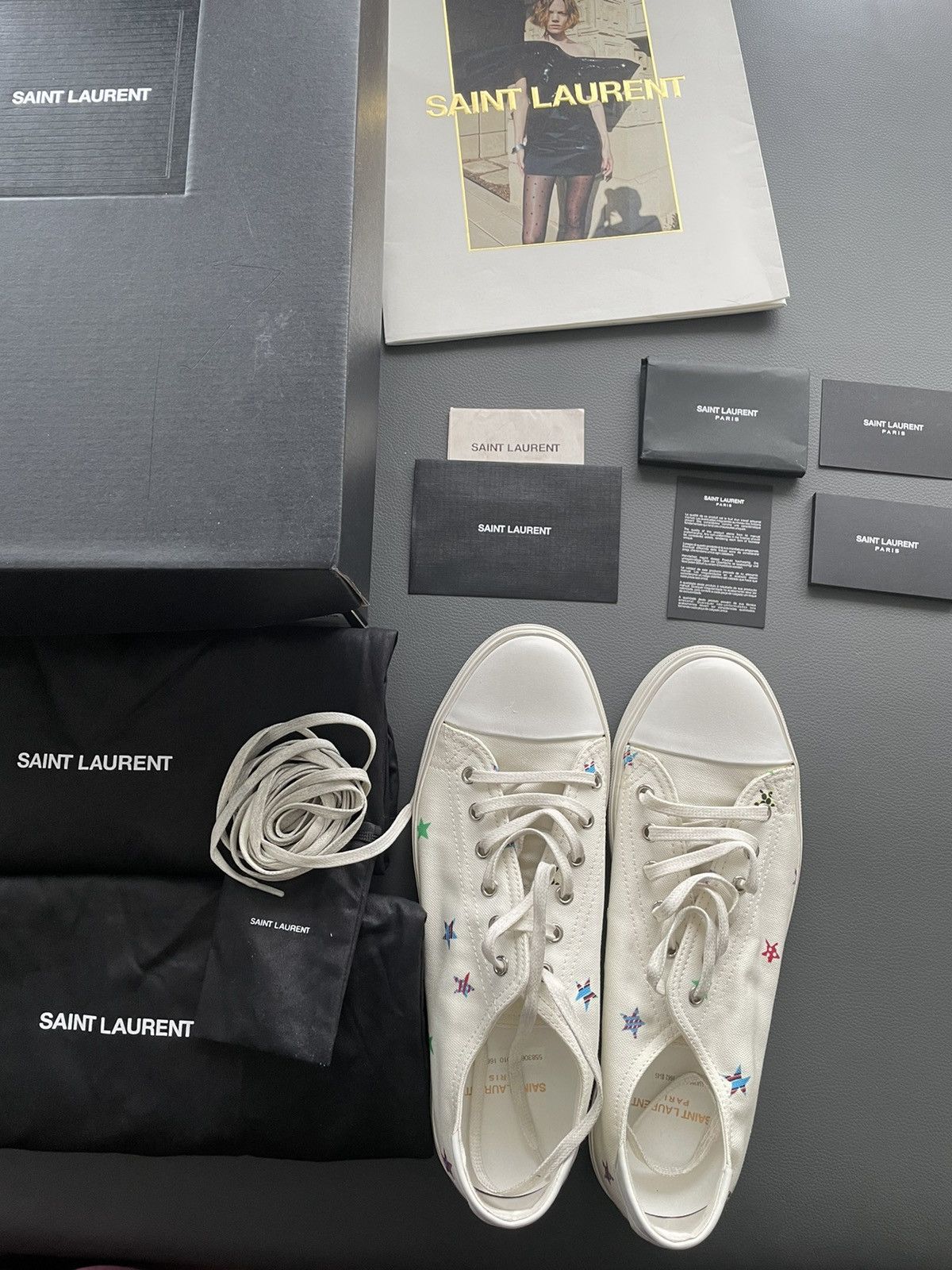 Hedi Slimane × Saint Laurent Paris × Yves Saint Laurent Brand New Runway Limited Solaris Fan Star Moon Plus Sneaker Size US 8.5 / EU 41-42 - 3 Thumbnail