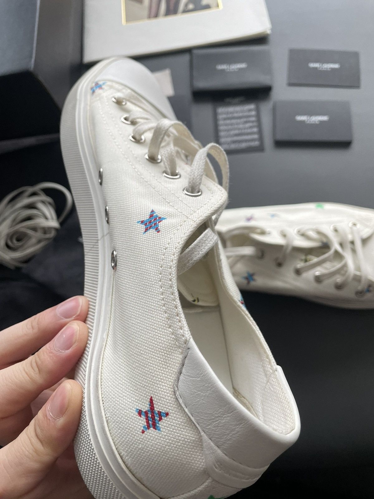 Hedi Slimane × Saint Laurent Paris × Yves Saint Laurent Brand New Runway Limited Solaris Fan Star Moon Plus Sneaker Size US 8.5 / EU 41-42 - 20 Thumbnail