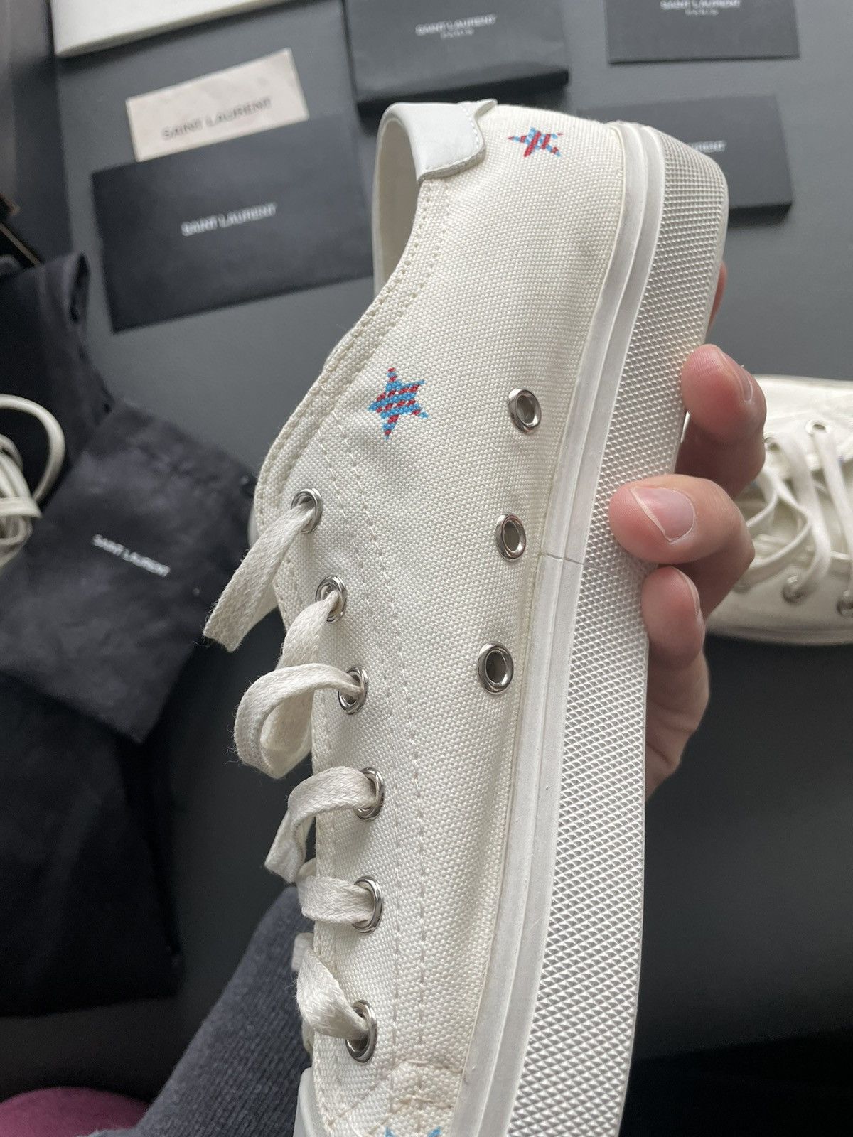 Hedi Slimane × Saint Laurent Paris × Yves Saint Laurent Brand New Runway Limited Solaris Fan Star Moon Plus Sneaker Size US 8.5 / EU 41-42 - 19 Thumbnail