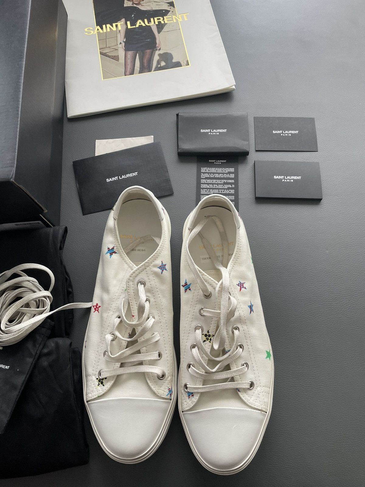 Hedi Slimane × Saint Laurent Paris × Yves Saint Laurent Brand New Runway Limited Solaris Fan Star Moon Plus Sneaker Size US 8.5 / EU 41-42 - 15 Thumbnail