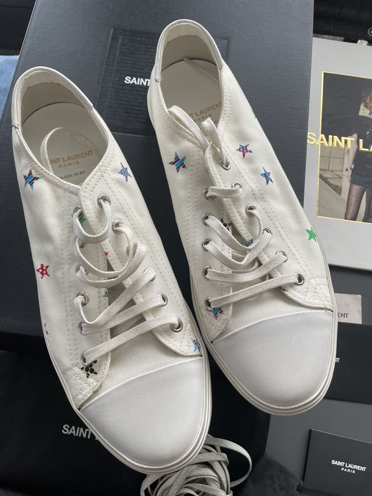 Hedi Slimane × Saint Laurent Paris × Yves Saint Laurent Brand New Runway Limited Solaris Fan Star Moon Plus Sneaker Size US 8.5 / EU 41-42 - 22 Thumbnail