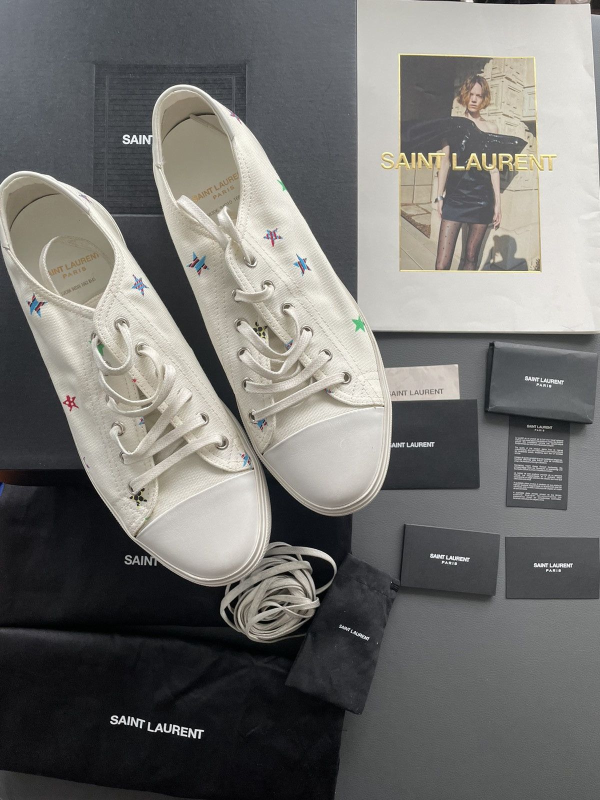 Hedi Slimane × Saint Laurent Paris × Yves Saint Laurent Brand New Runway Limited Solaris Fan Star Moon Plus Sneaker Size US 8 / EU 41 - 5 Thumbnail