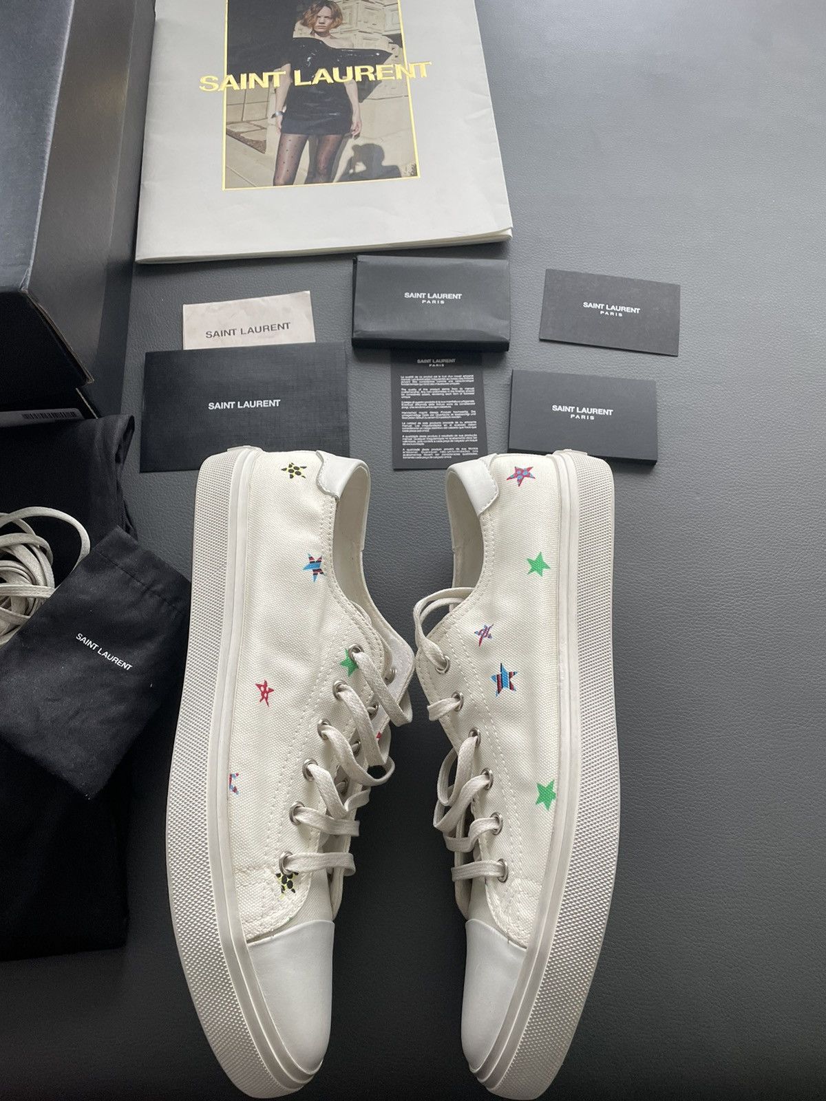 Hedi Slimane × Saint Laurent Paris × Yves Saint Laurent Brand New Runway Limited Solaris Fan Star Moon Plus Sneaker Size US 8 / EU 41 - 4 Thumbnail