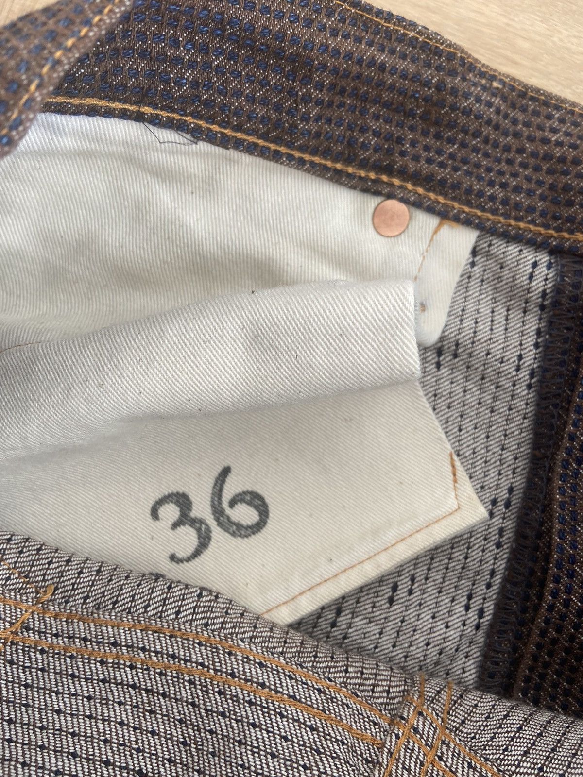 MARBLE MX1 JEAN Clay Indigo Straight-Fit Jeans Size 36