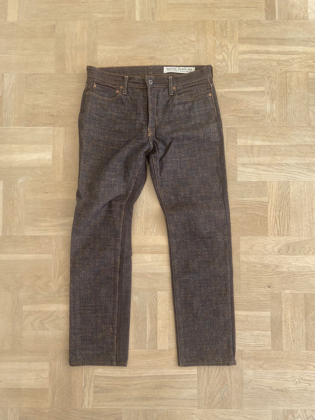 MARBLE MX1 JEAN Clay Indigo Straight-Fit Jeans Size 36