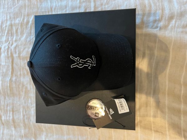 Saint Laurent Grey YSL monogram New Era baseball cap - OS For Sale at  1stDibs