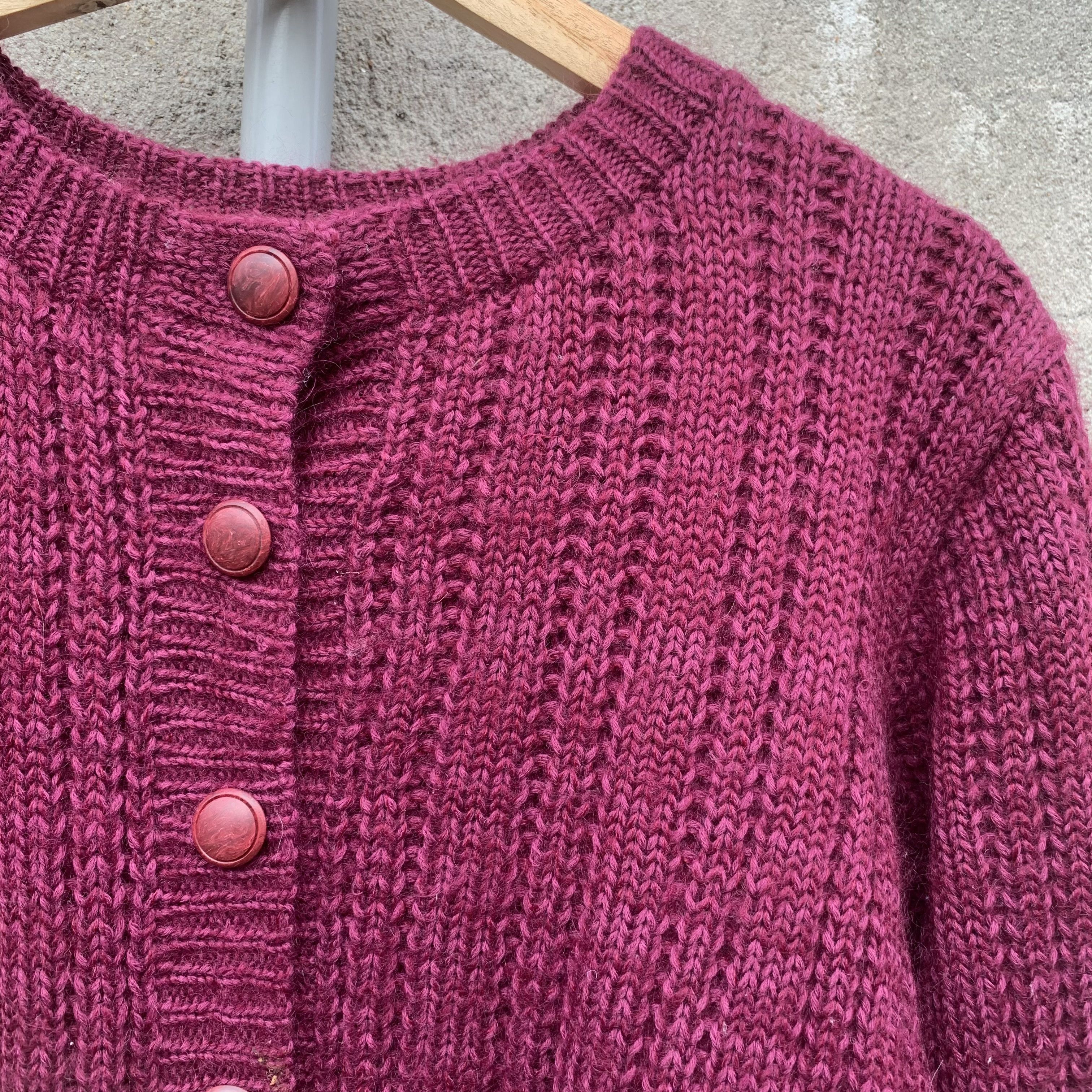 Aran Isles Knitwear Japanese Vtg Knit Full Button Linen Brioche Stitch Cardigan Size US M / EU 48-50 / 2 - 4 Thumbnail