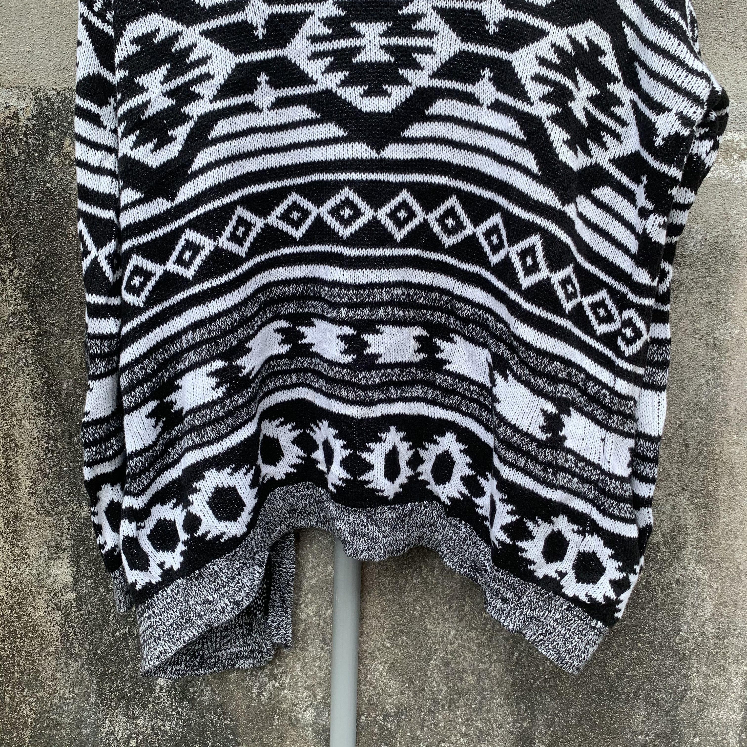 Divided Divided By H&M Knit Navajo Jumper Cardigan Open Sweater Size US L / EU 52-54 / 3 - 10 Thumbnail
