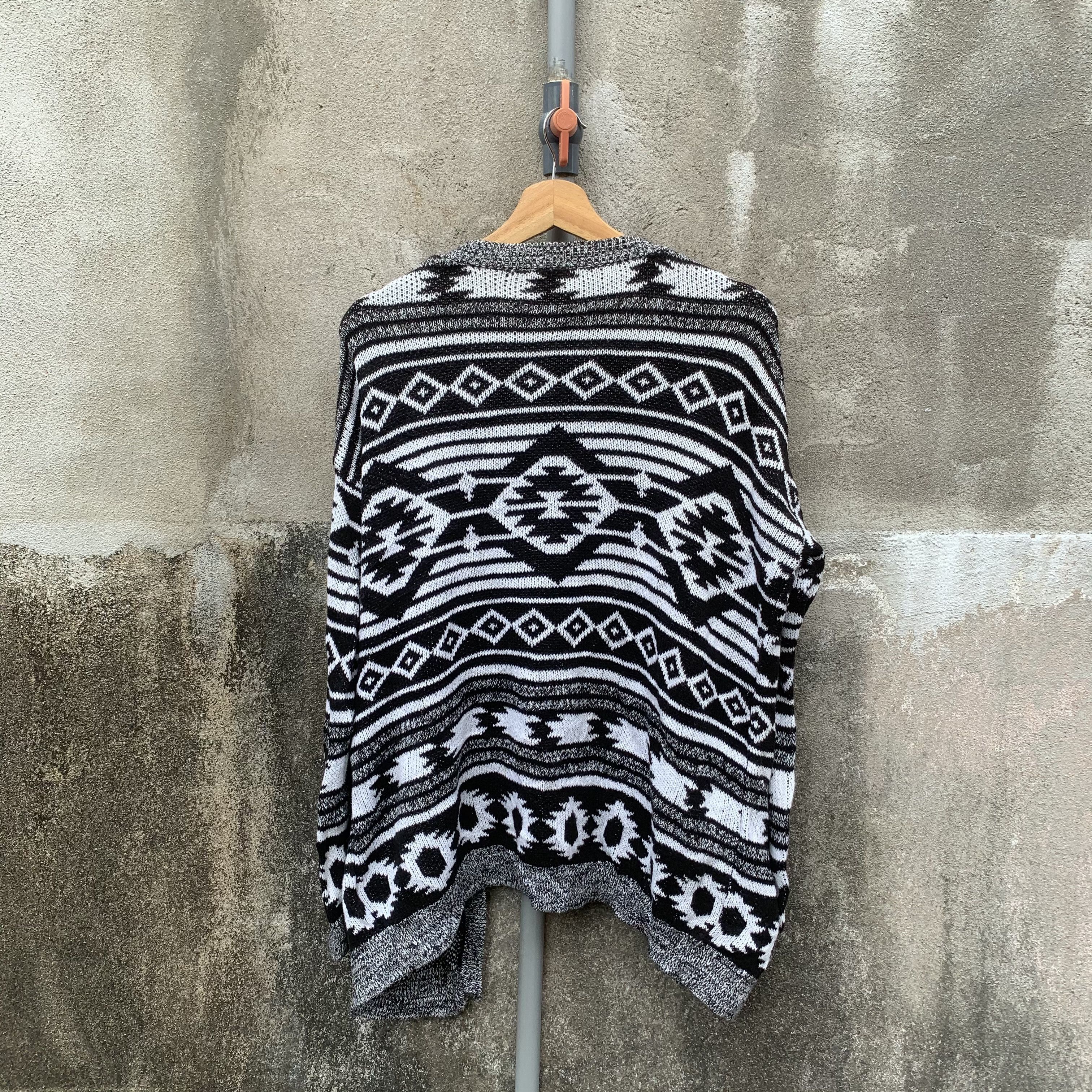 Divided Divided By H&M Knit Navajo Jumper Cardigan Open Sweater Size US L / EU 52-54 / 3 - 8 Thumbnail