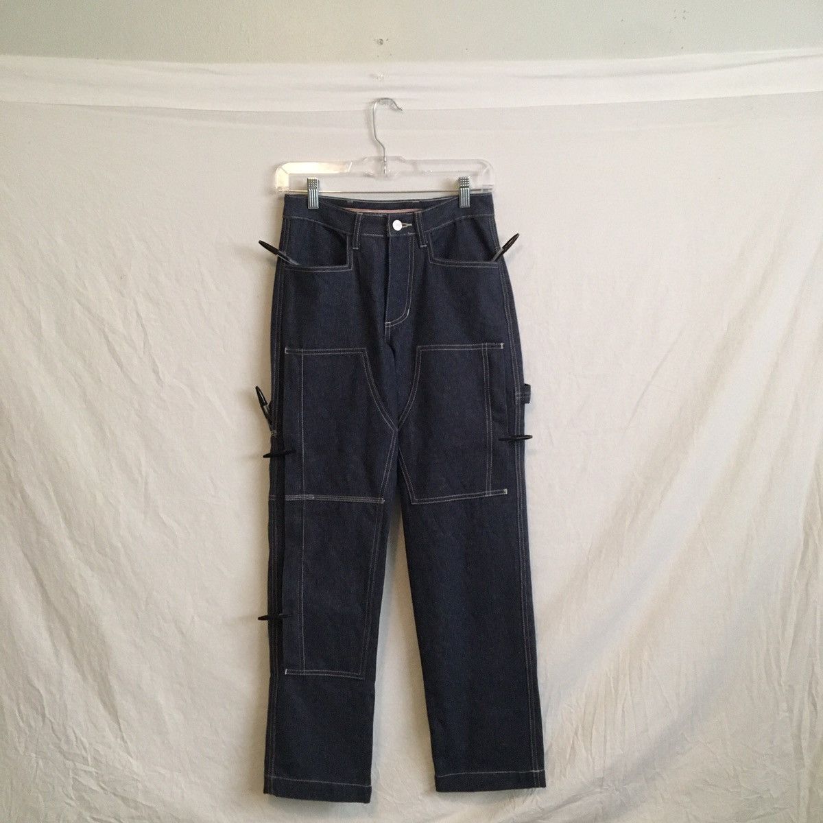 Loro Piana Technical Denim Work Pants with Multi-Pockets Size US 26 / EU 42 - 1 Thumbnail