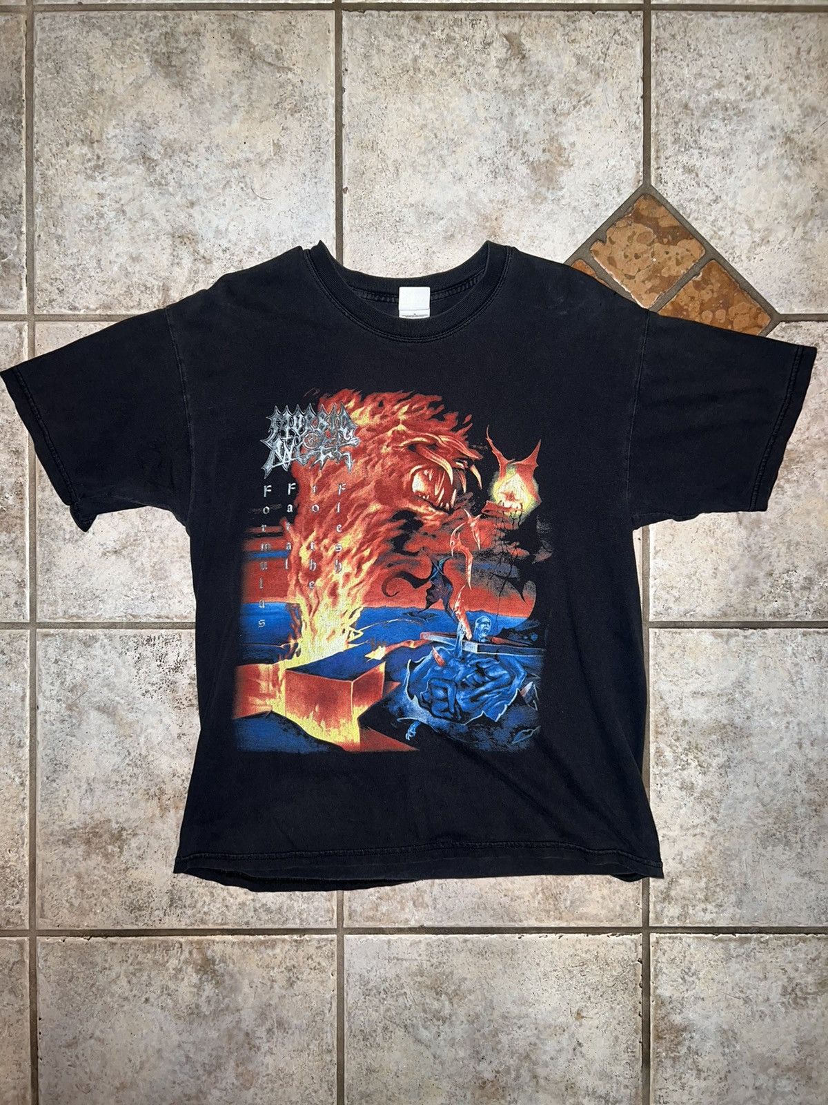 Band Tees × Vintage Vintage MORBID ANGEL Formulas Fatal to the Flesh Tee |  Grailed, image size:1200x1600