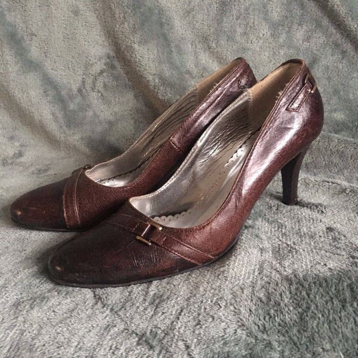 Vintage Caterina Lucchi Brown Leather Women s Shoes Size 36 EU