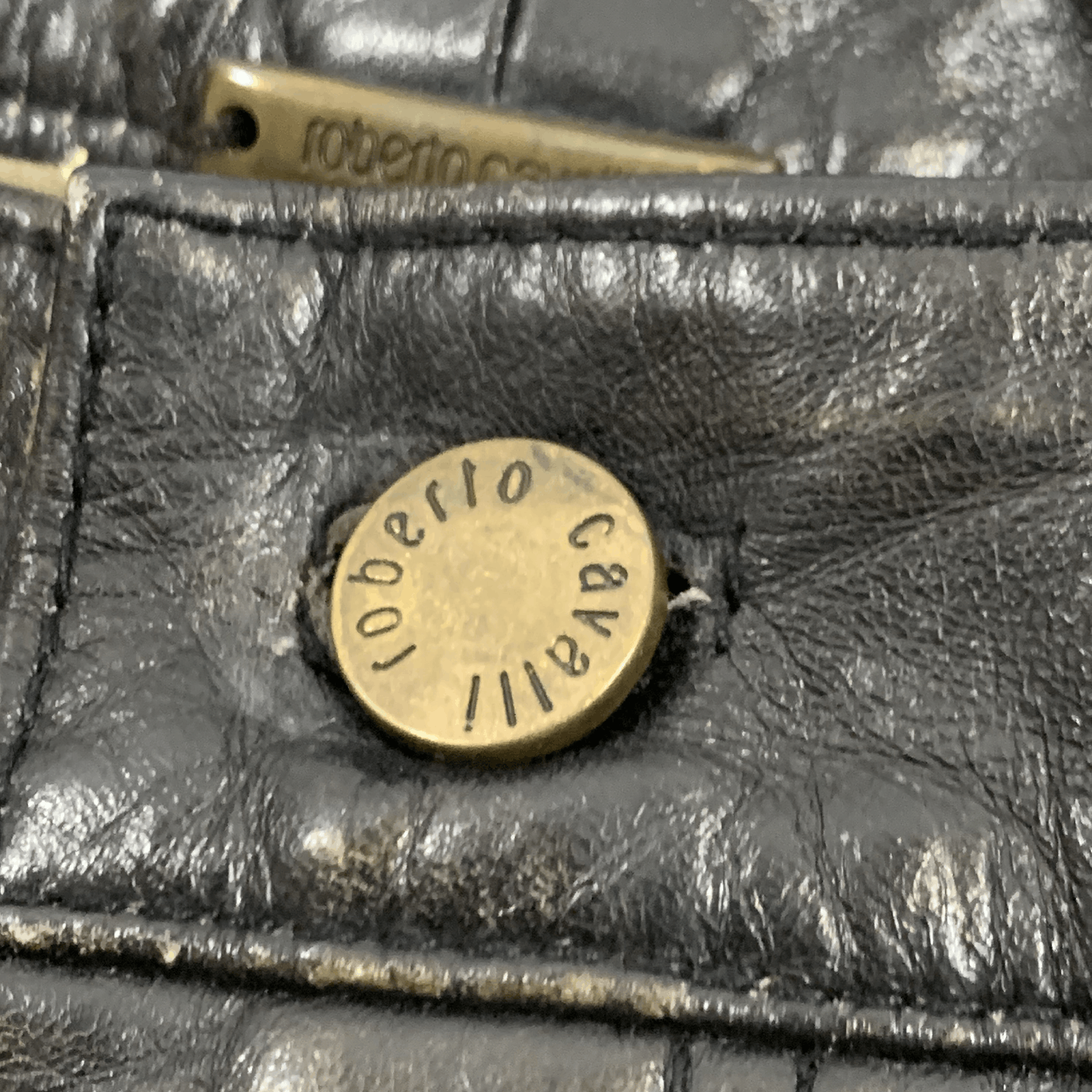 Just Cavalli × Roberto Cavalli FW2001 Roberto Cavalli Leather Pants Size US 32 / EU 48 - 3 Thumbnail