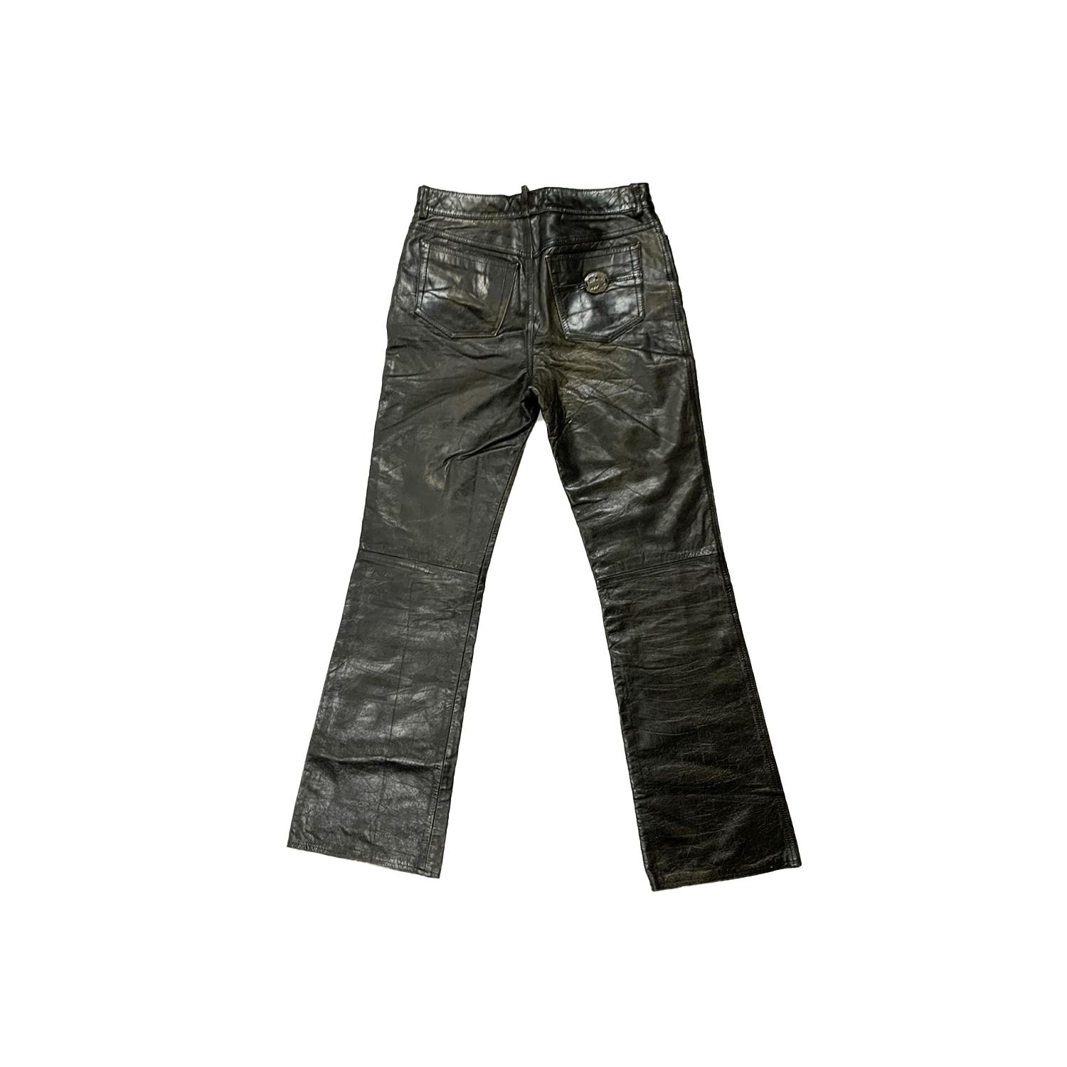 Just Cavalli × Roberto Cavalli FW2001 Roberto Cavalli Leather Pants Size US 32 / EU 48 - 2 Thumbnail