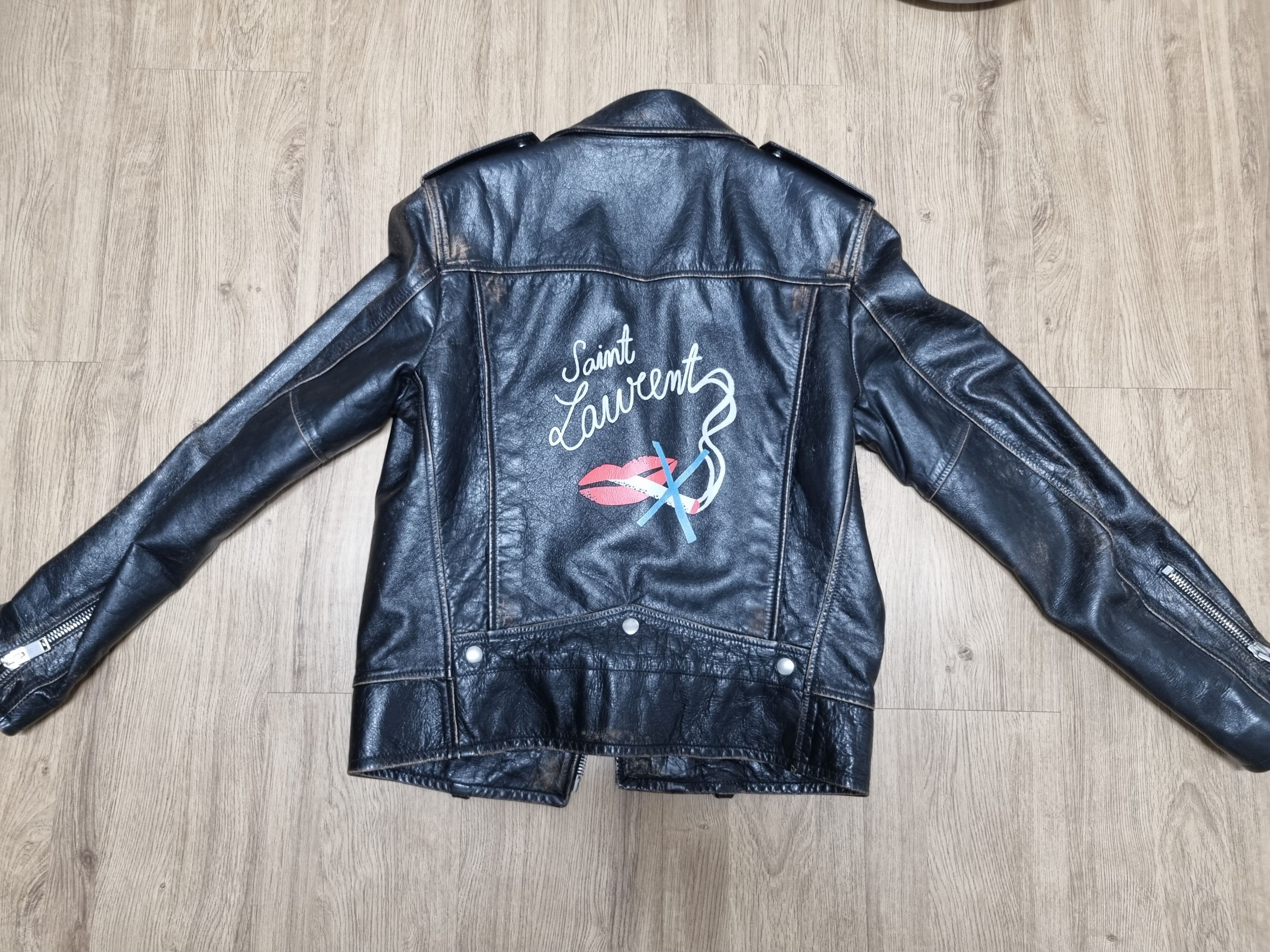 Saint laurent no on sale smoking leather jacket