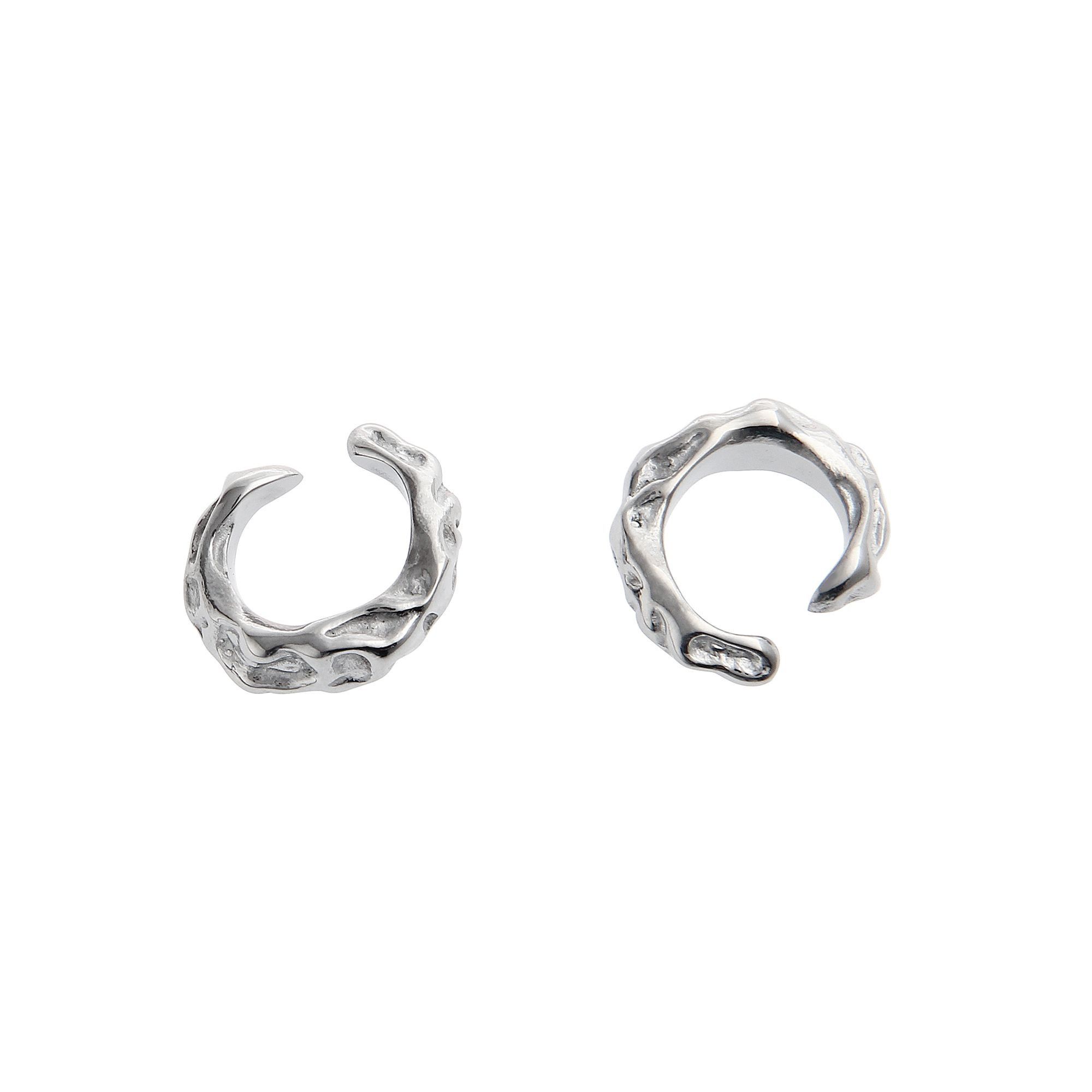 Jewelry × Vintage Fashion Irregular Shape Couple Ear Clips Size ONE SIZE - 1 Thumbnail