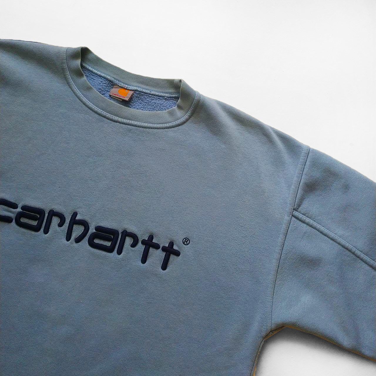 Carhartt × Vintage Carhartt vintage sweatshirt embroidered logo crewneck 90s Size US XL / EU 56 / 4 - 5 Thumbnail