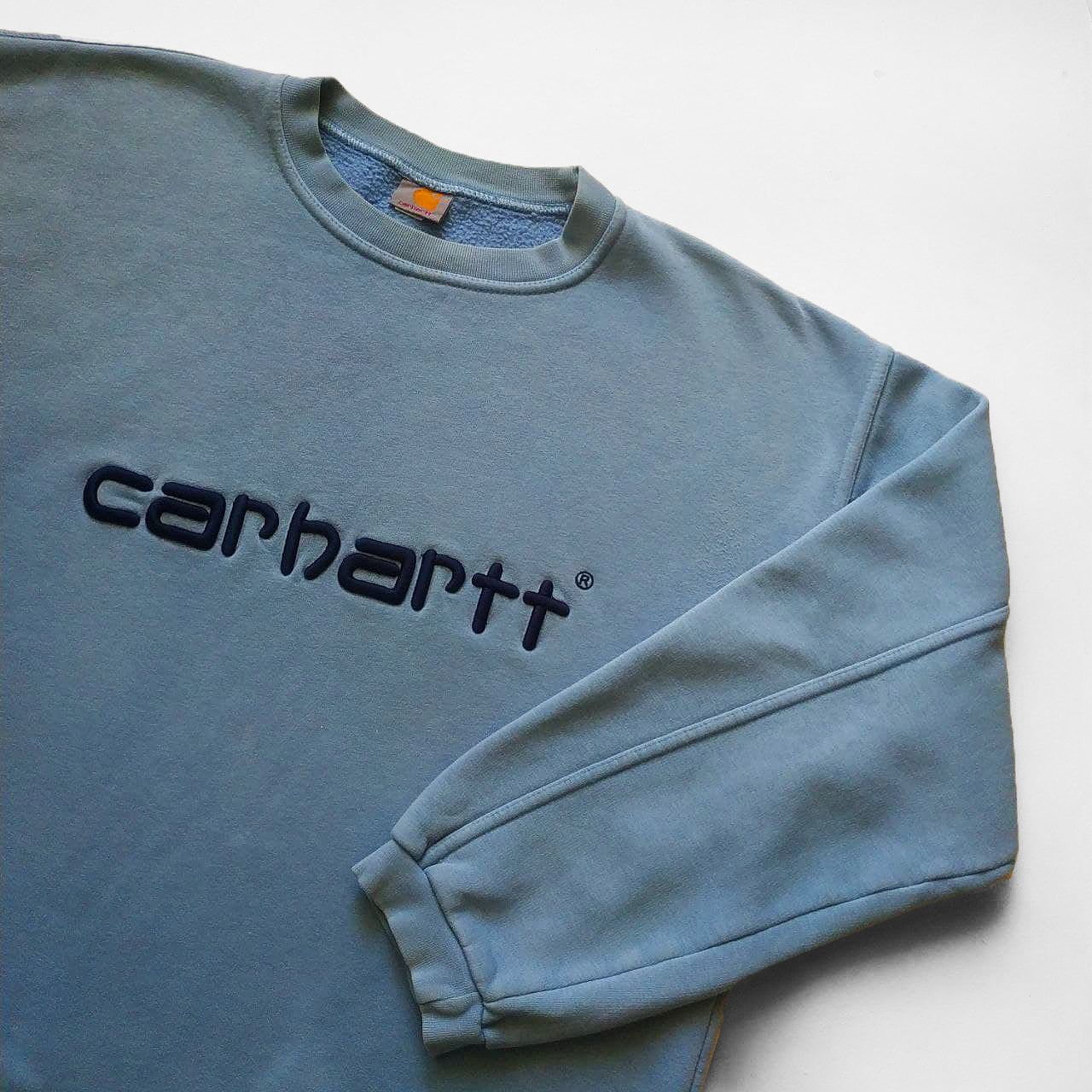Carhartt × Vintage Carhartt vintage sweatshirt embroidered logo crewneck 90s Size US XL / EU 56 / 4 - 2 Thumbnail