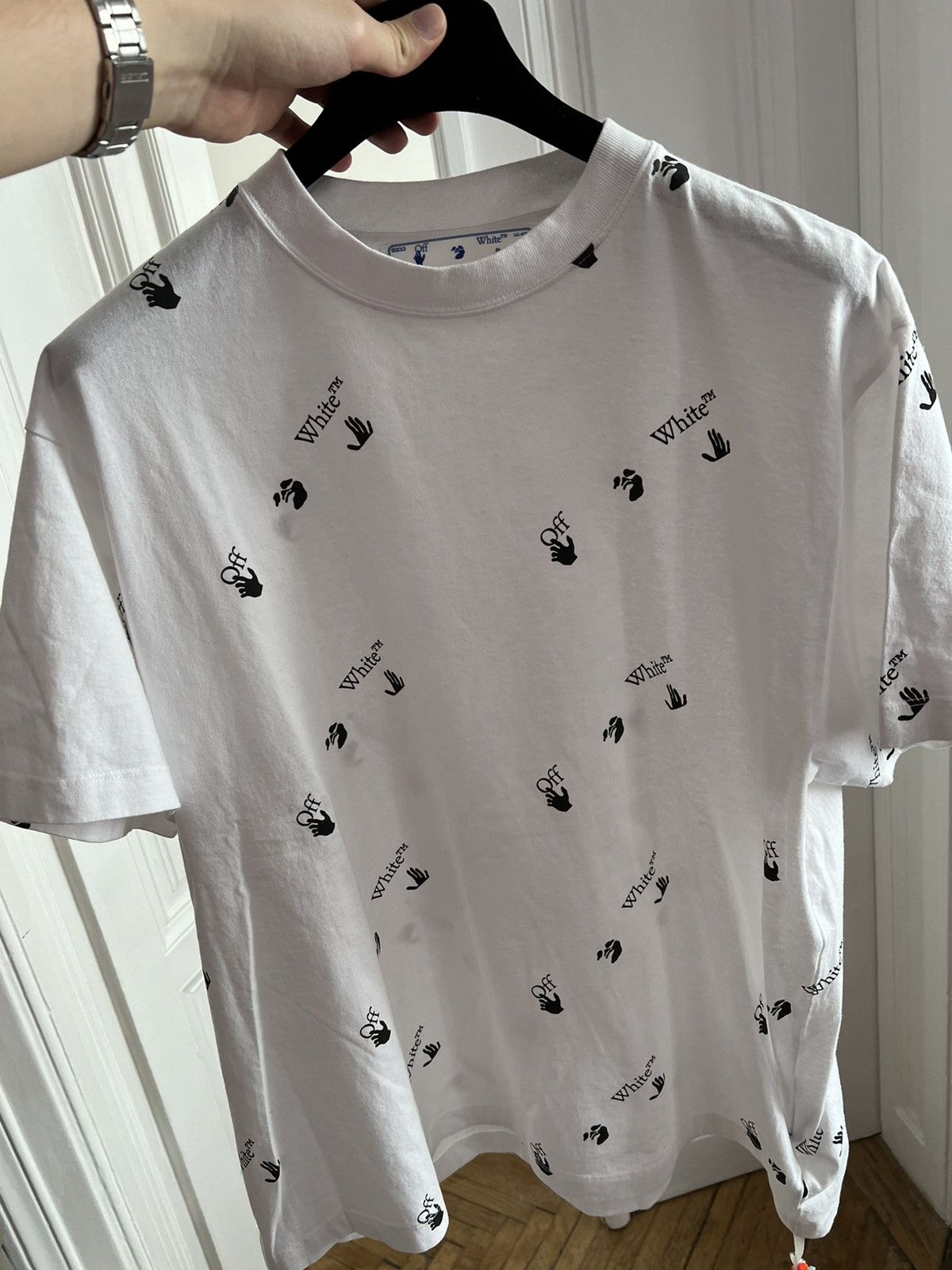 Off-White Allover logo tshirt Size US S / EU 44-46 / 1 - 2 Thumbnail