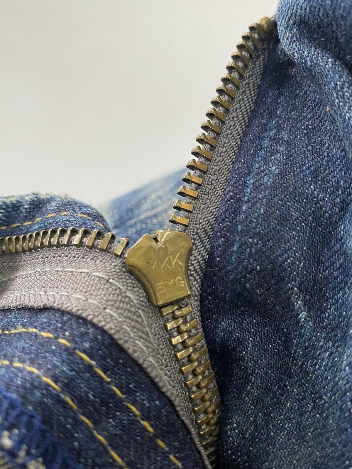Japanese Brand Distressed BLUE WAY Men’s Flare Bottom Jeans Size US 32 / EU 48 - 14 Thumbnail