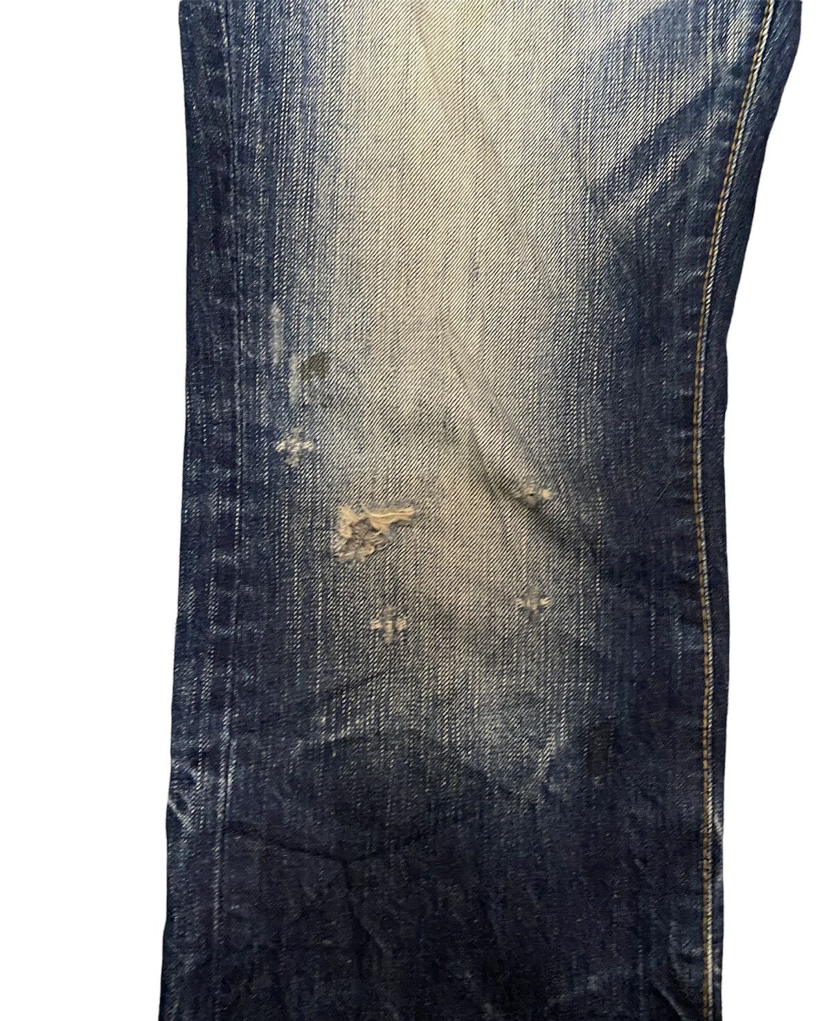 Japanese Brand Distressed BLUE WAY Men’s Flare Bottom Jeans Size US 32 / EU 48 - 6 Thumbnail
