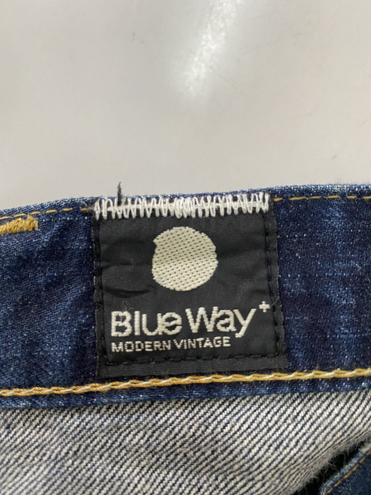 Japanese Brand Distressed BLUE WAY Men’s Flare Bottom Jeans Size US 32 / EU 48 - 17 Thumbnail