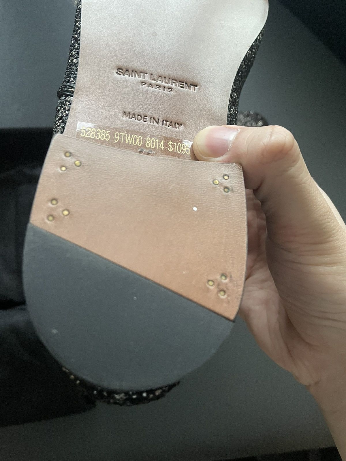 Saint Laurent Paris $1,250 BrandNew Super Rare Runway Glitter Galaxy Laceup Shoe Size US 11 / EU 44 - 7 Thumbnail