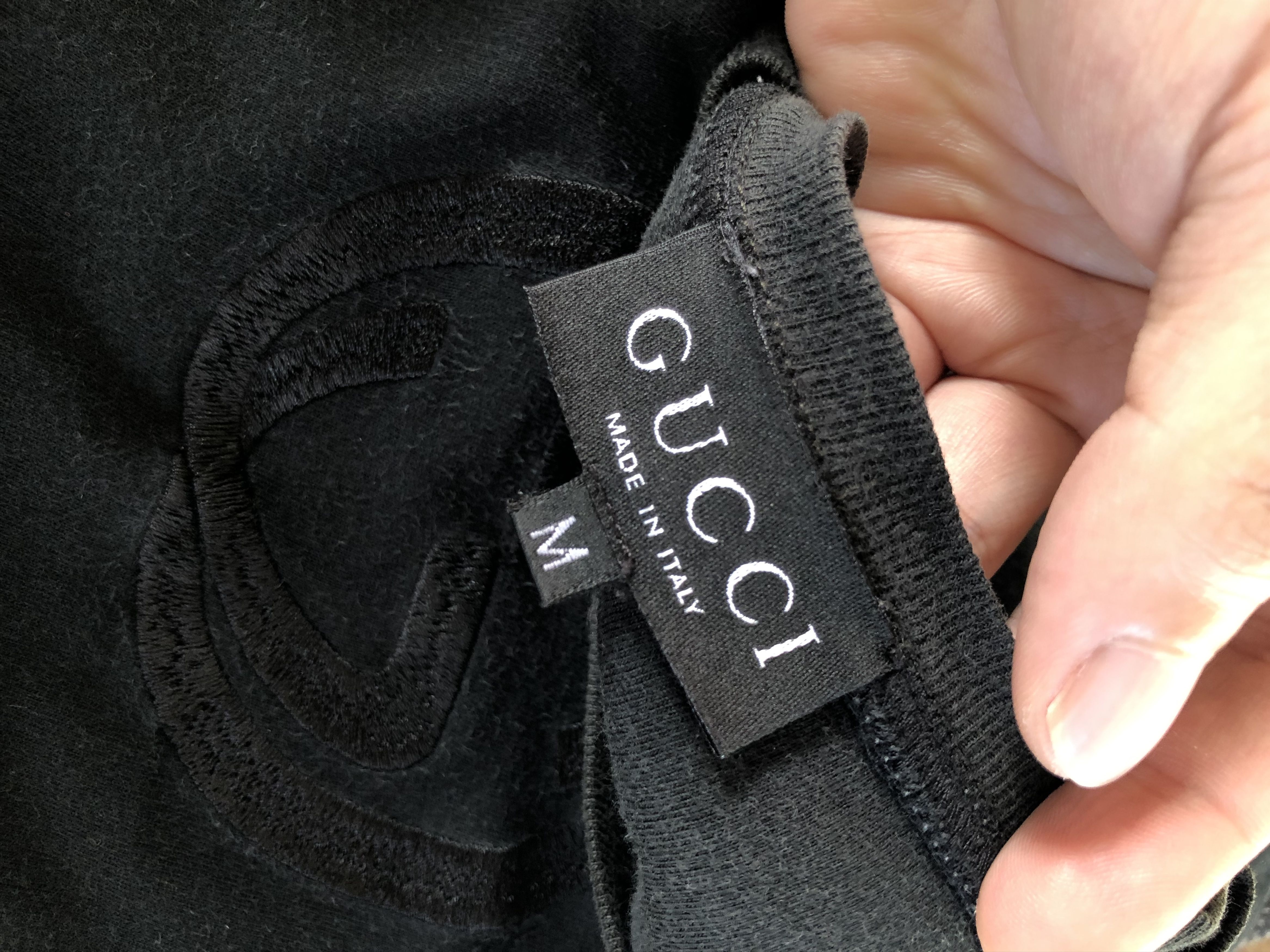 Gucci CLASSIC GUCCI ALL BLACK SLIMFIT EMBROIDERED LOGO TEE Size US M / EU 48-50 / 2 - 6 Thumbnail