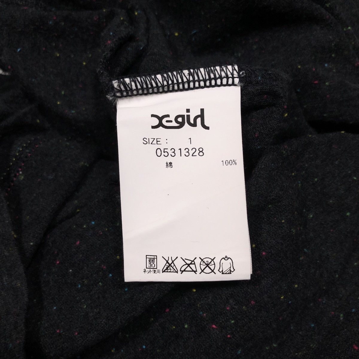 Japanese Brand X-girl Crack Logo Tee Size US S / EU 44-46 / 1 - 10 Thumbnail