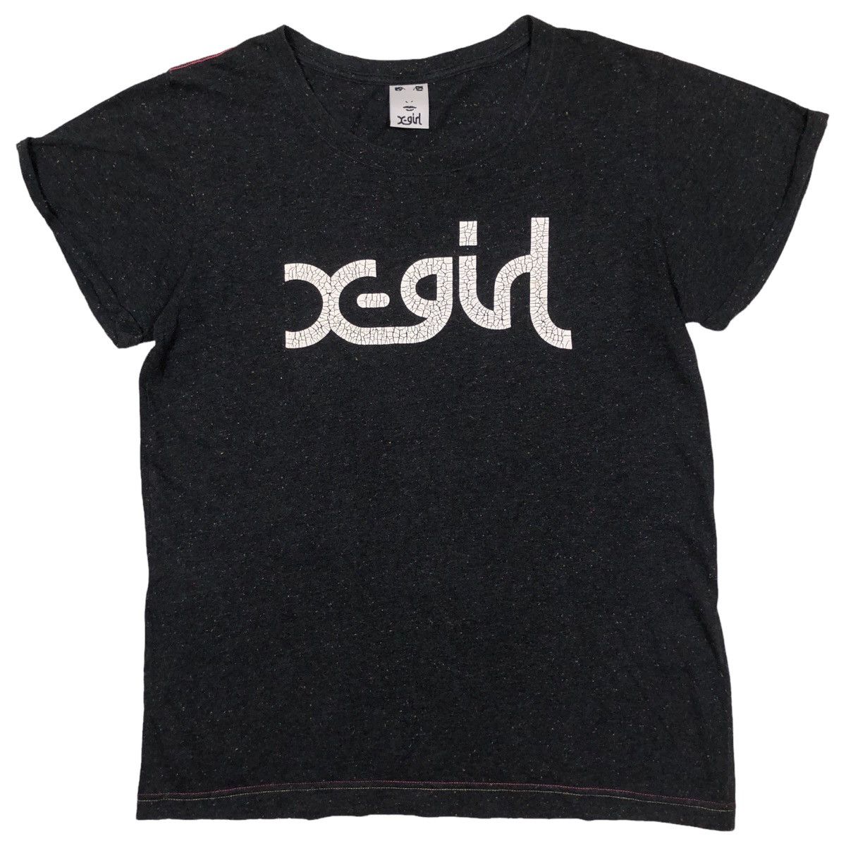 Japanese Brand X-girl Crack Logo Tee Size US S / EU 44-46 / 1 - 1 Thumbnail