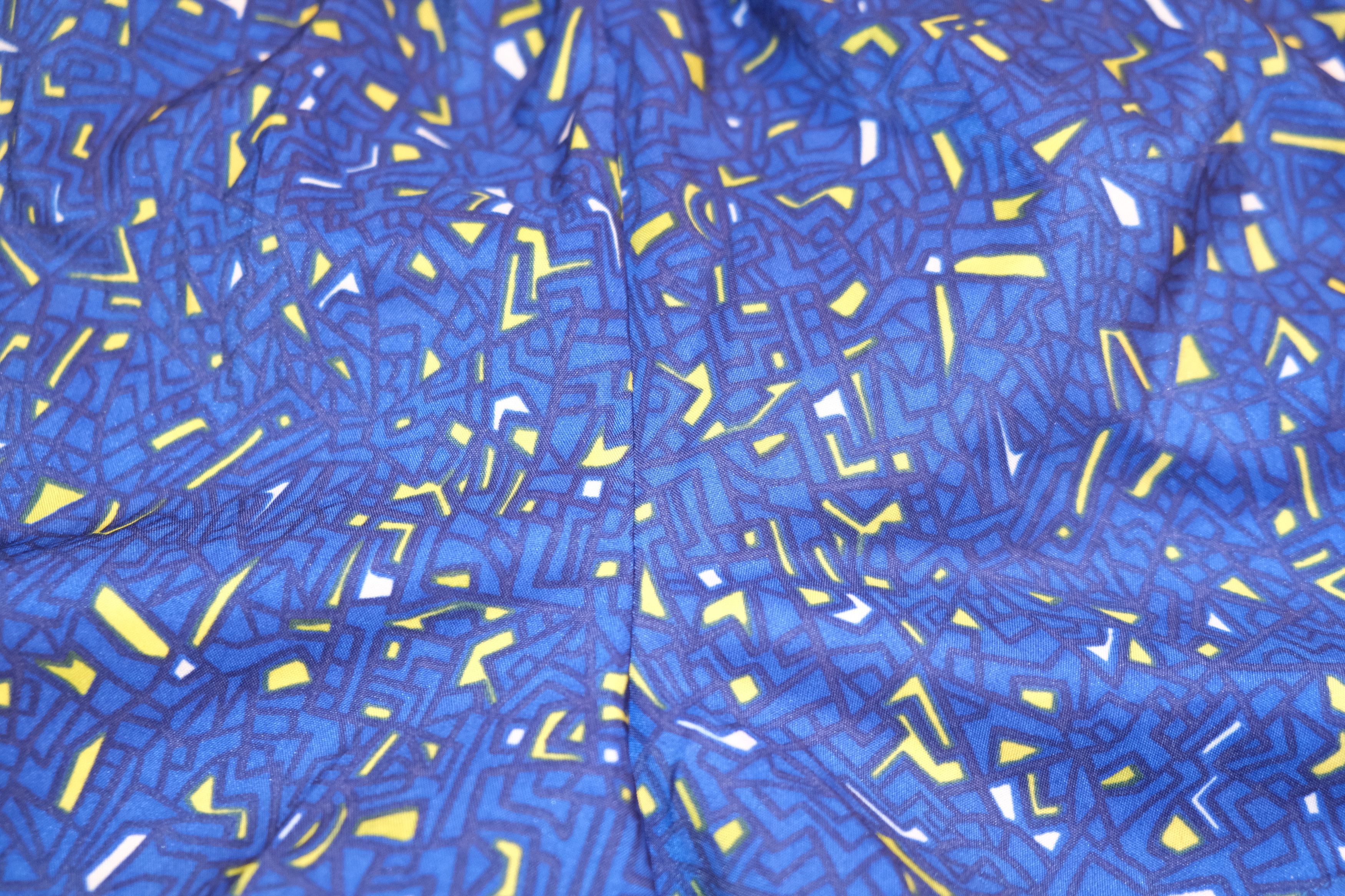 Asics NEW W TAGS Blue Patterned Asics Swim Trunks Bathing Suit XL Size US 34 / EU 50 - 4 Thumbnail
