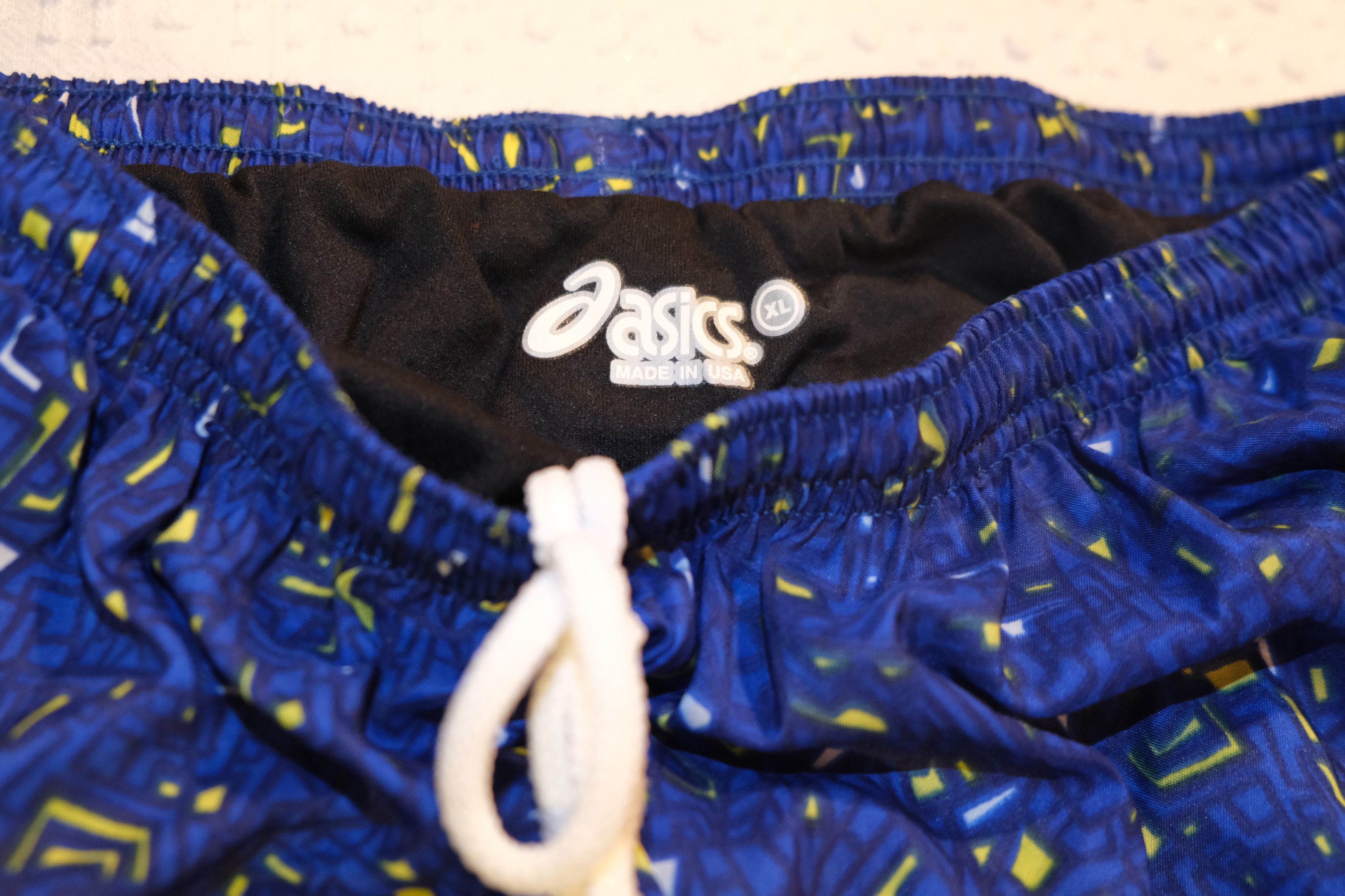 Asics NEW W TAGS Blue Patterned Asics Swim Trunks Bathing Suit XL Size US 34 / EU 50 - 2 Thumbnail