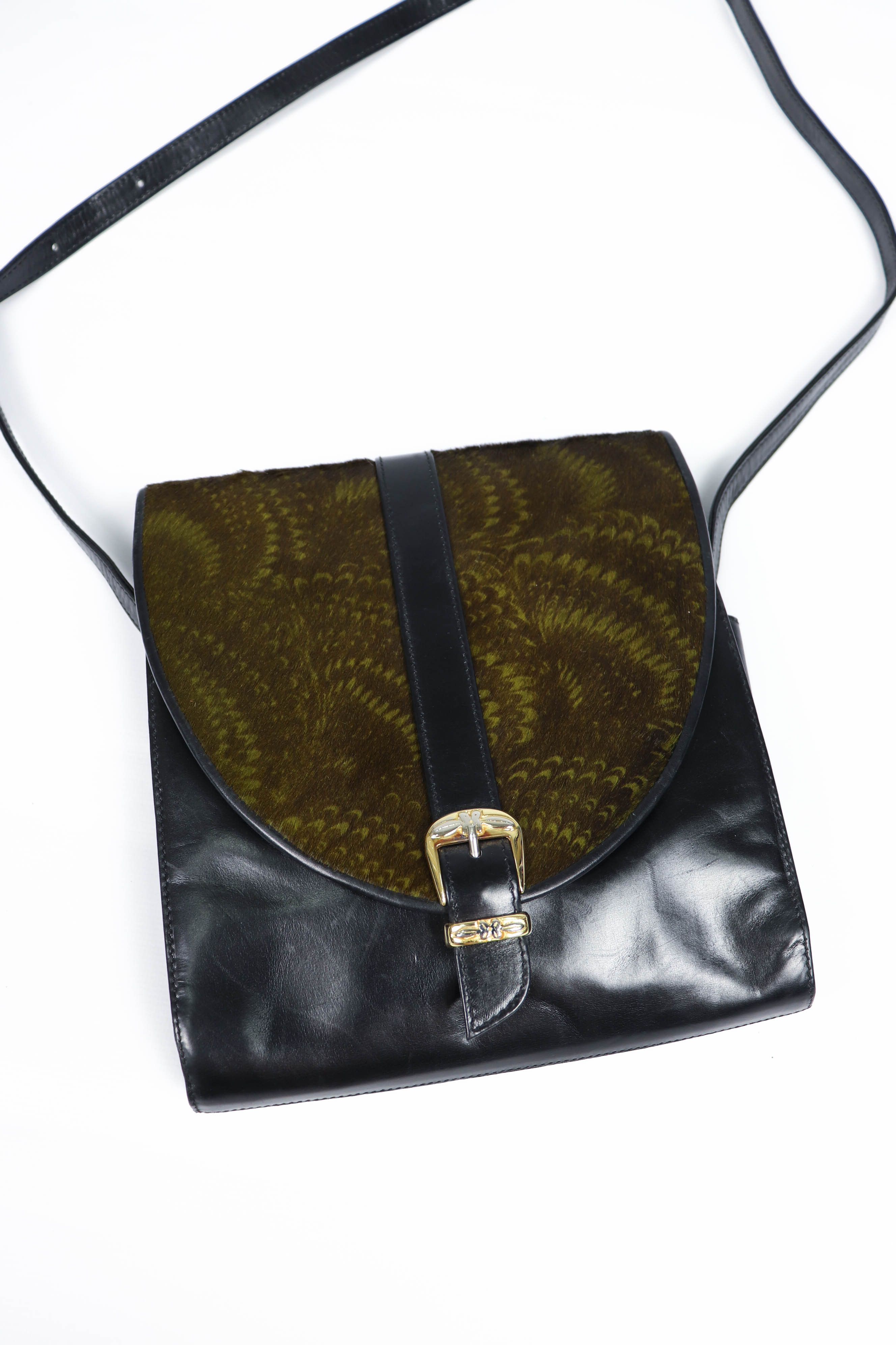 Bally BALLY Vintage Les Accessoires LeatherFur Mini Crossbody Bag Size ONE SIZE - 3 Thumbnail