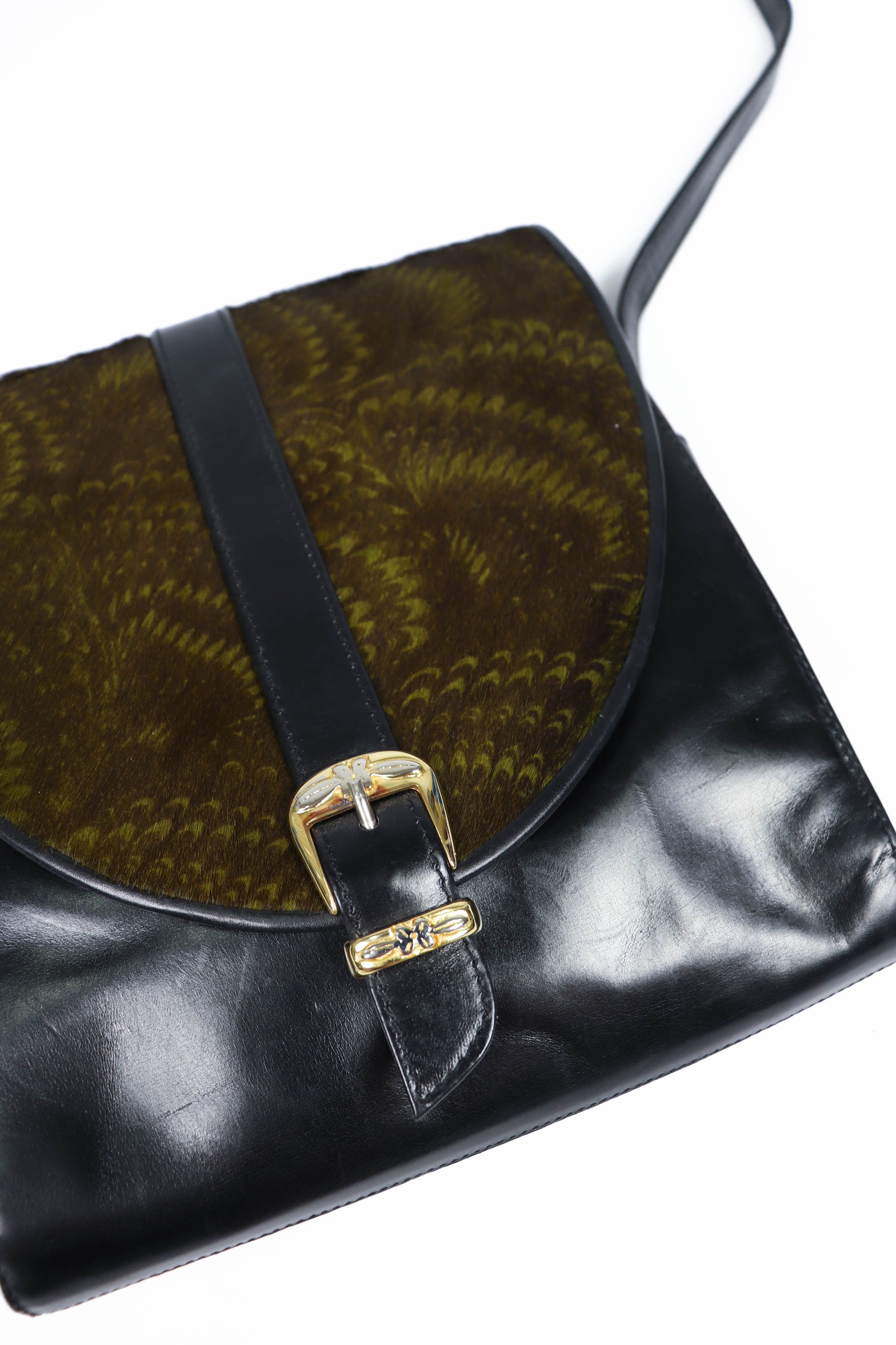 Bally BALLY Vintage Les Accessoires LeatherFur Mini Crossbody Bag Size ONE SIZE - 4 Thumbnail