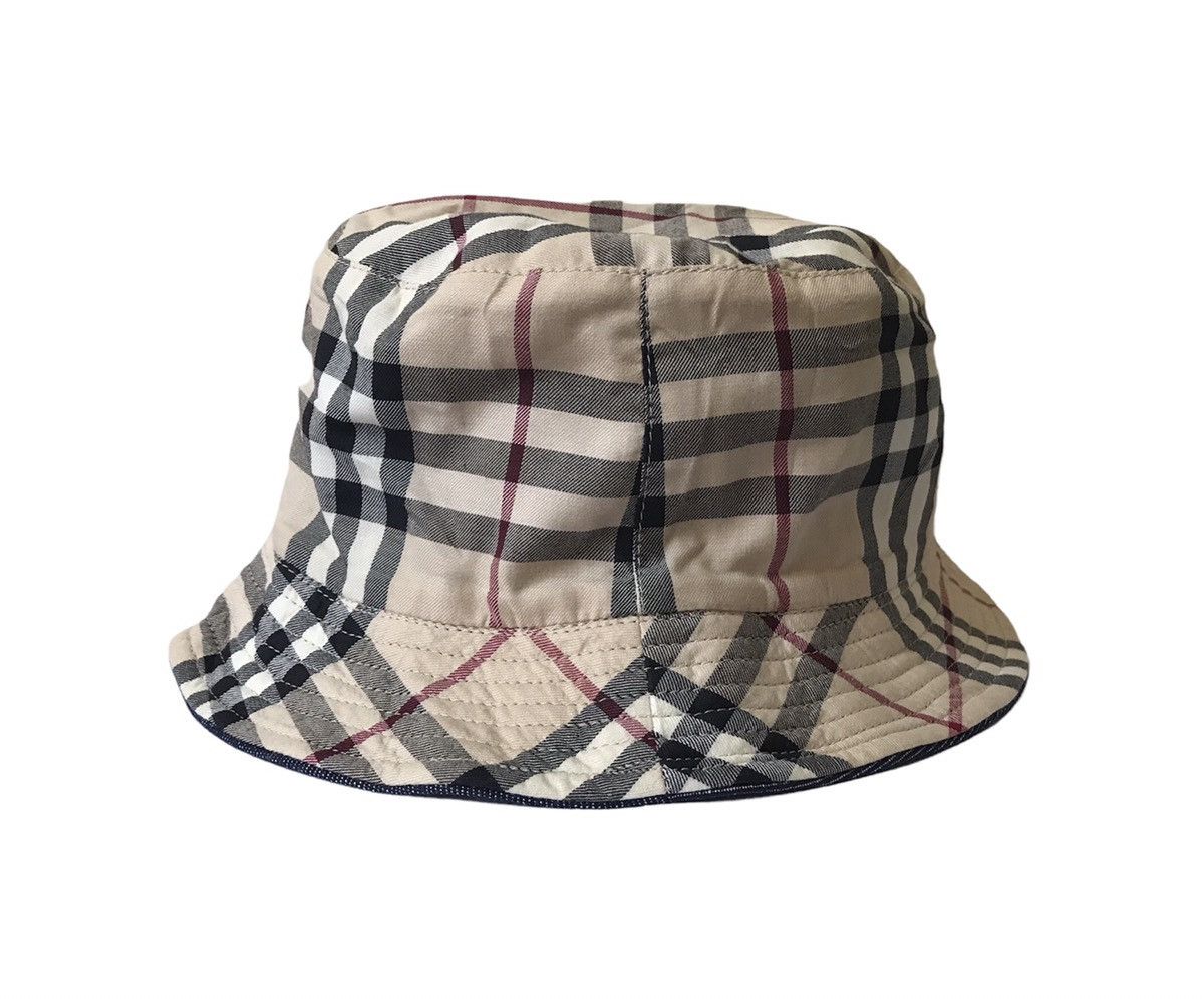 帽子 Burberry Reversible Highgrove Bucket Hat Reversible Highgrove Cotton Bucket Hat in Nutmeg - Men