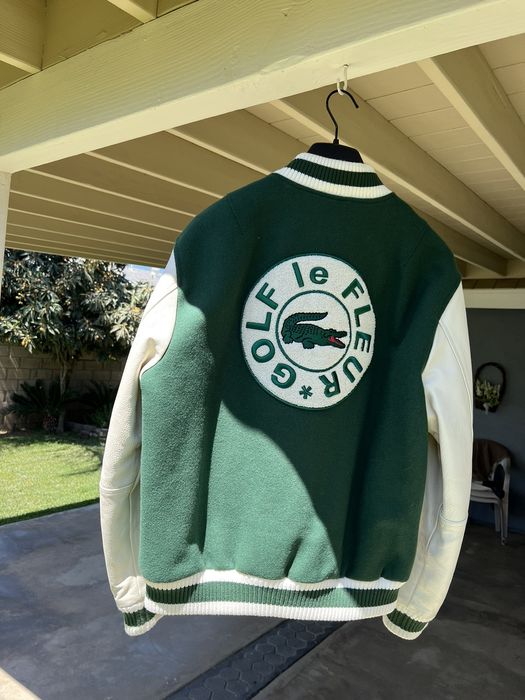 GOLF Le Fleur Lacoste Teddy Jacket Green Men's - SS19 - US