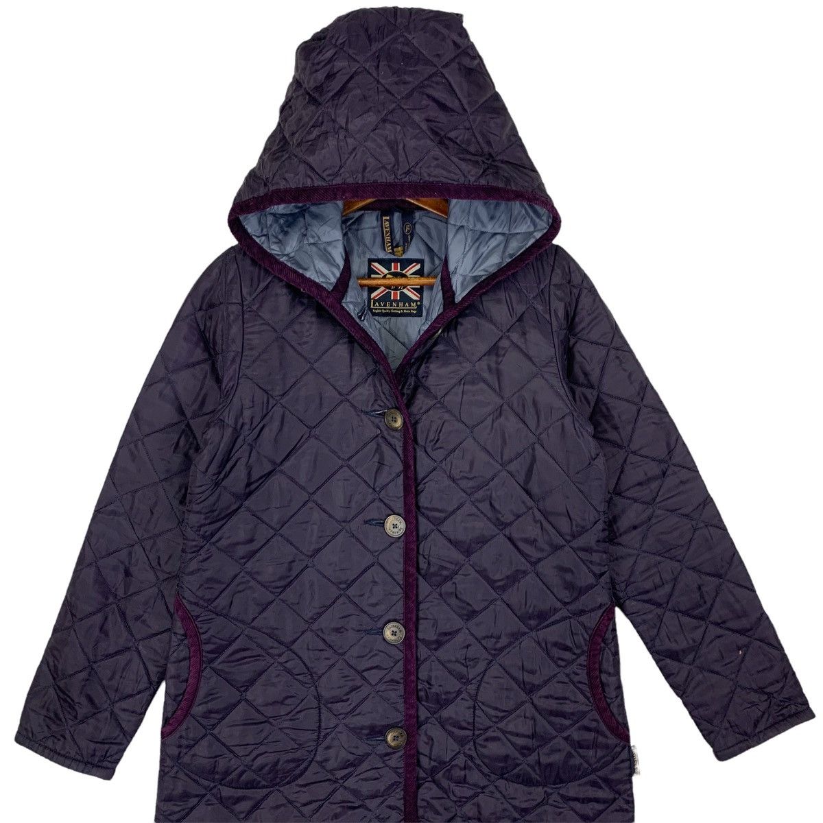 Lavenham Vintage Lavenham London Puffer Hoodie Light Jacket Size US M / EU 48-50 / 2 - 2 Thumbnail
