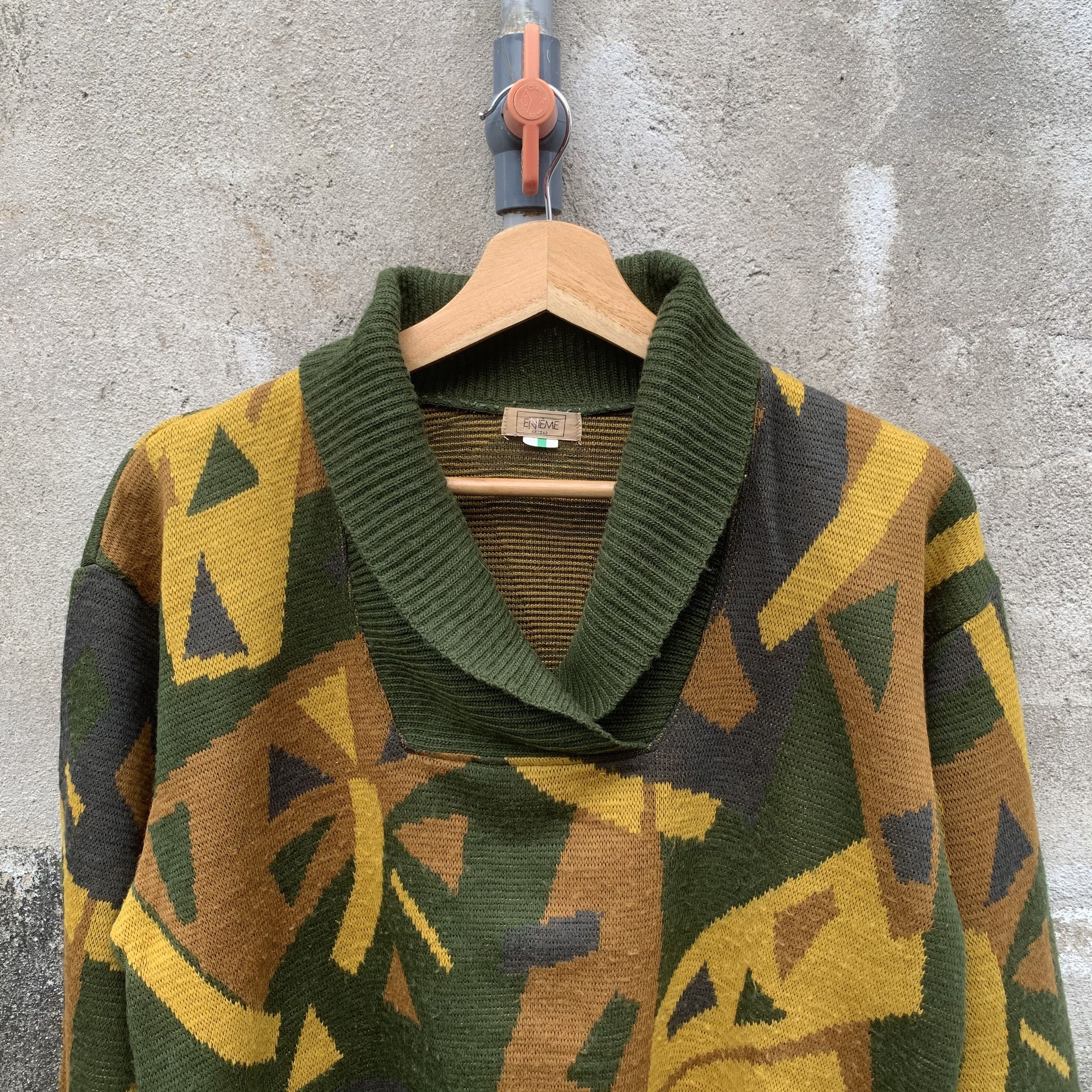 Homespun Knitwear SICKS 🔥 ENIEME JAPANESE Knit Arts Cropped VERY RARE Sweater Size US M / EU 48-50 / 2 - 2 Thumbnail