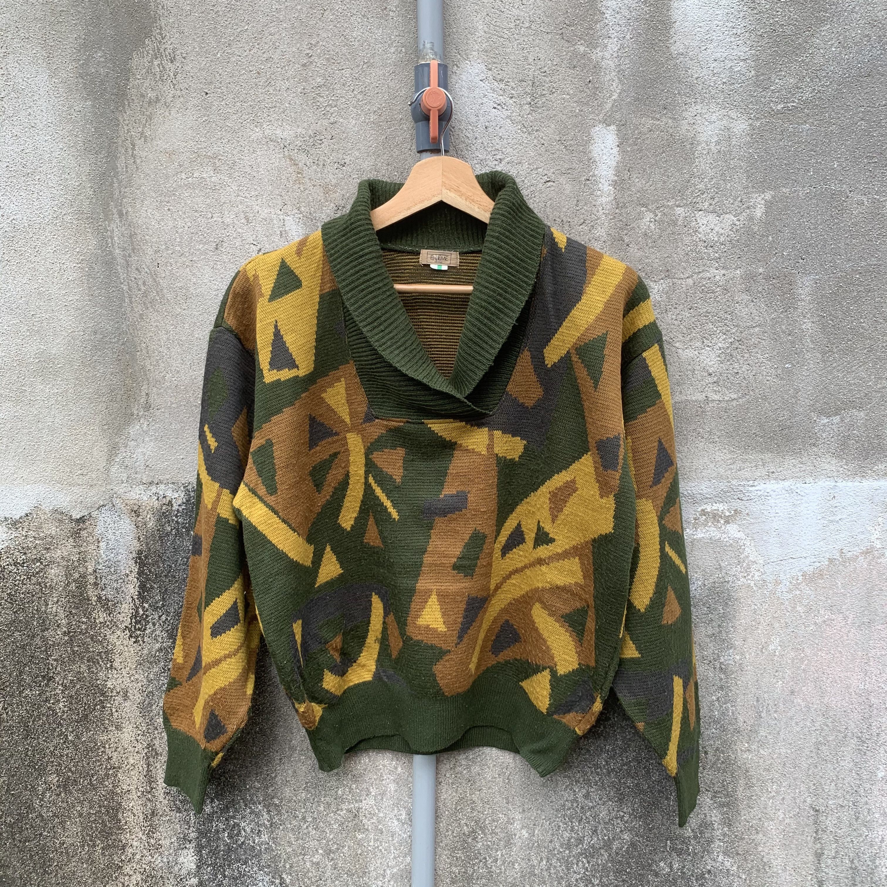 Homespun Knitwear SICKS 🔥 ENIEME JAPANESE Knit Arts Cropped VERY RARE Sweater Size US M / EU 48-50 / 2 - 1 Thumbnail