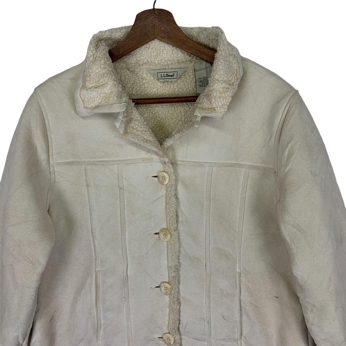 L.L. Bean Vintage LL.Bean Leather Wool Jacket Size US S / EU 44-46 / 1 - 2 Thumbnail