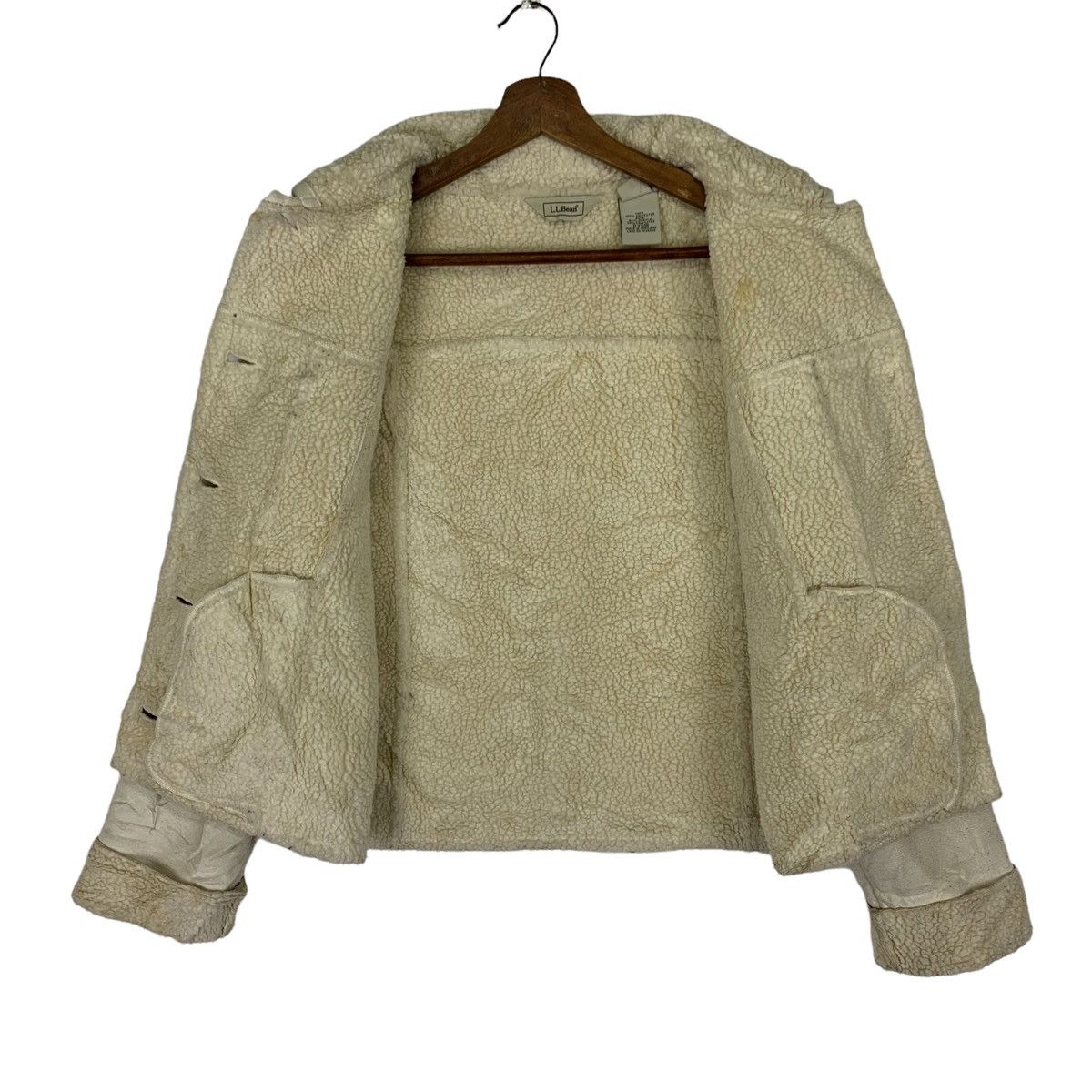 L.L. Bean Vintage LL.Bean Leather Wool Jacket Size US S / EU 44-46 / 1 - 5 Thumbnail